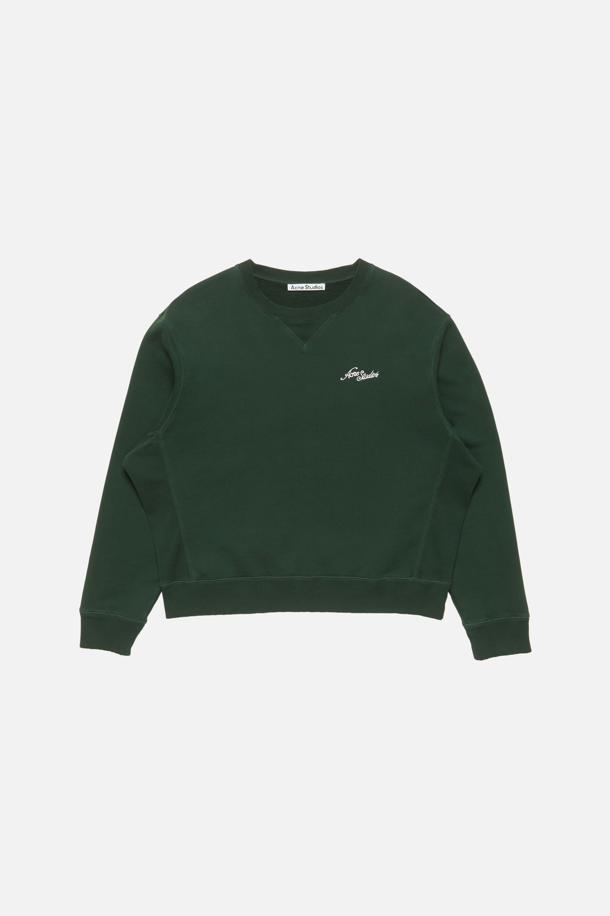 Acne Studios - Fleece sweatshirt with logo - Dark green