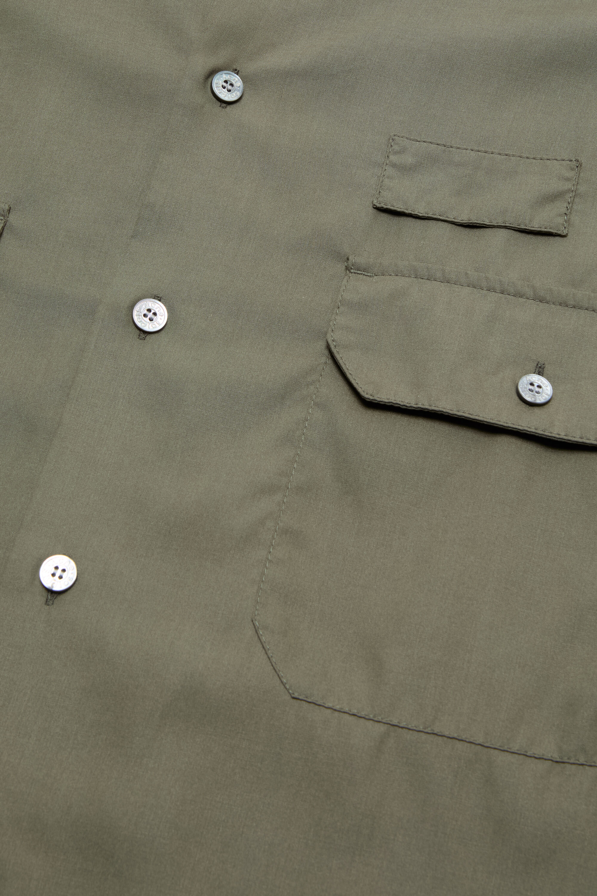 Acne Studios - Button-up shirt with logo - Olive green
