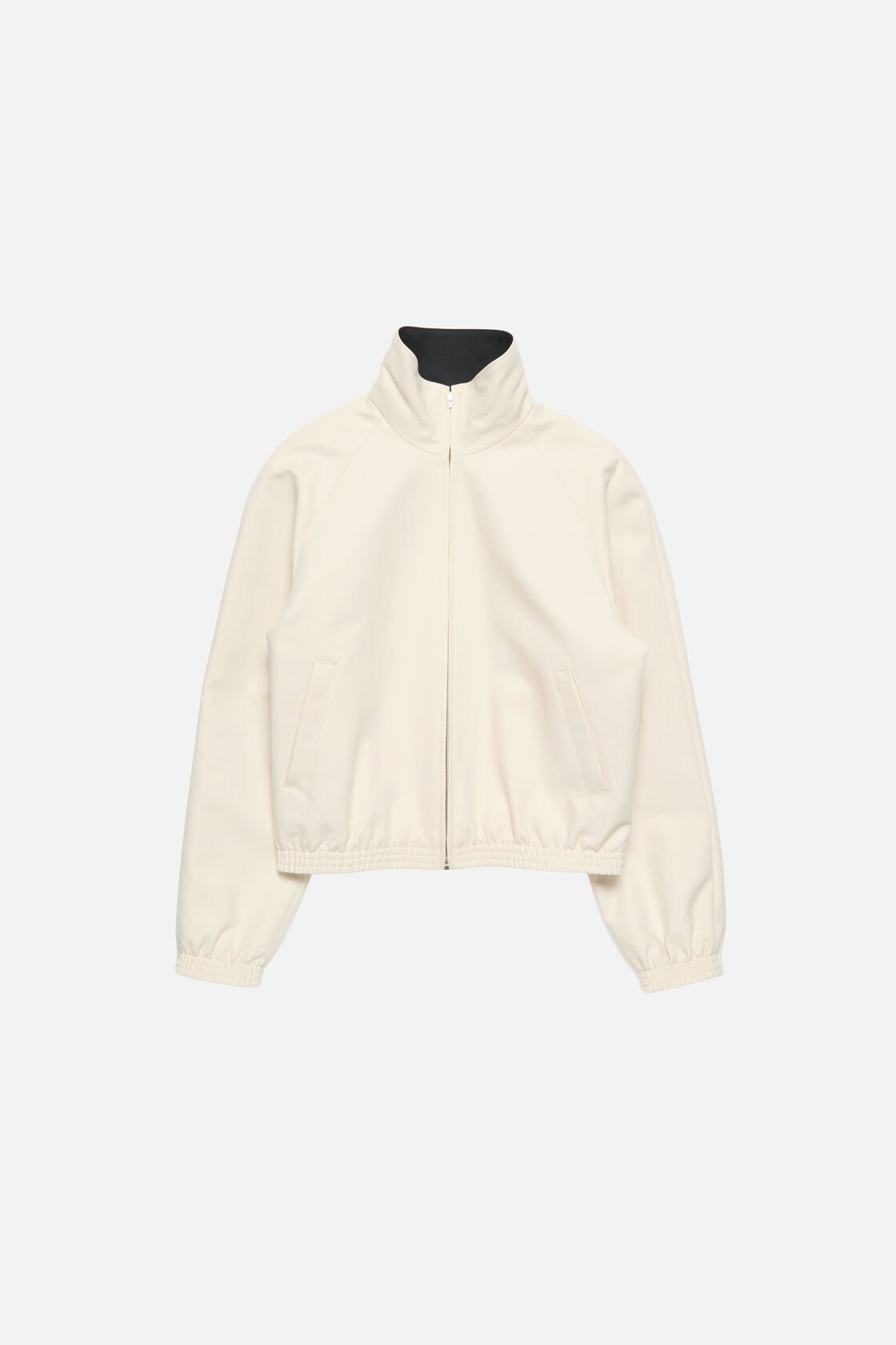 Satin logo jacket, Light taupe, 2000x