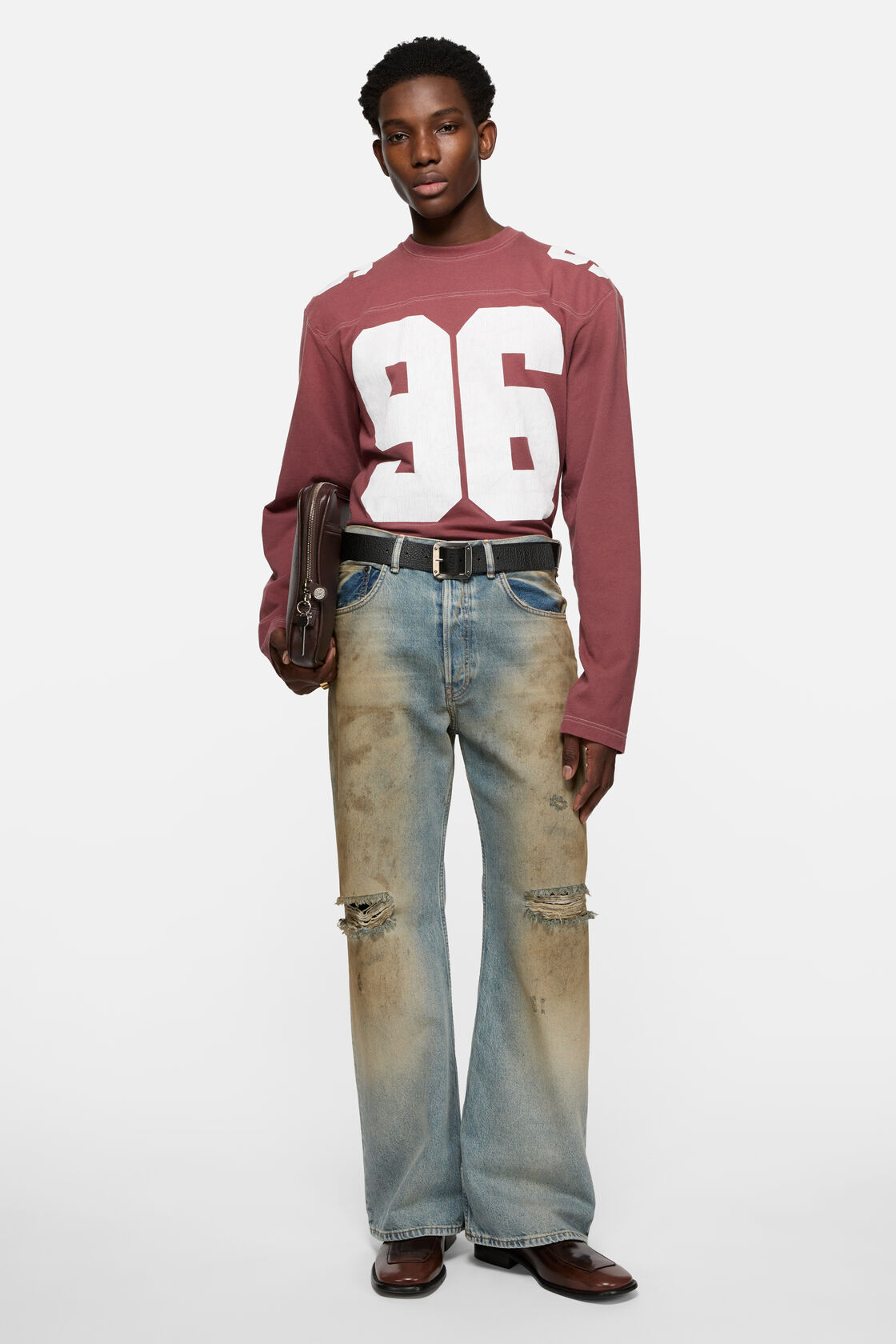 Logo jersey t-shirt, Faded red, 2000x