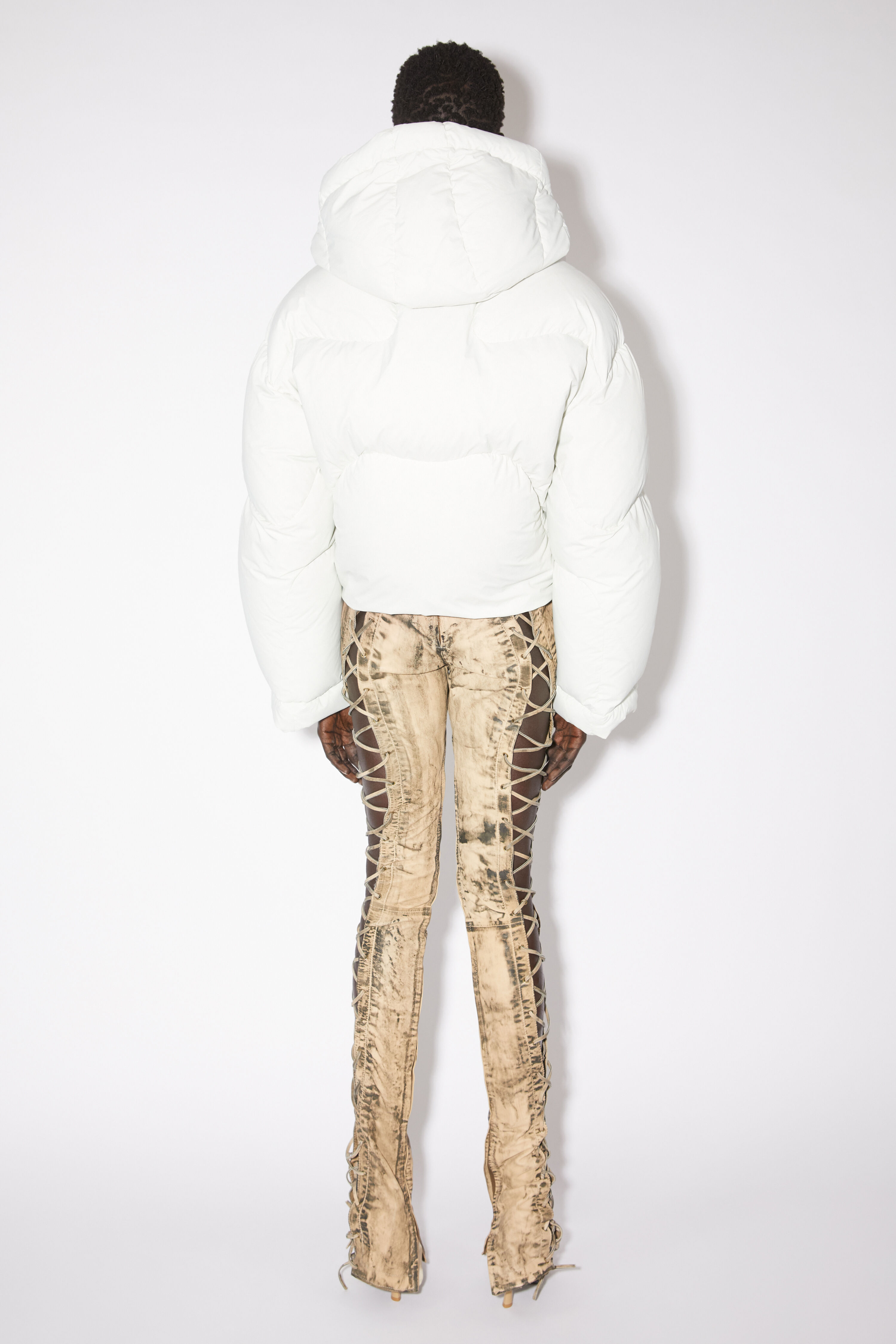 아크네 스튜디오 Acne Studios Hooded puffer jacket - Porcelain white