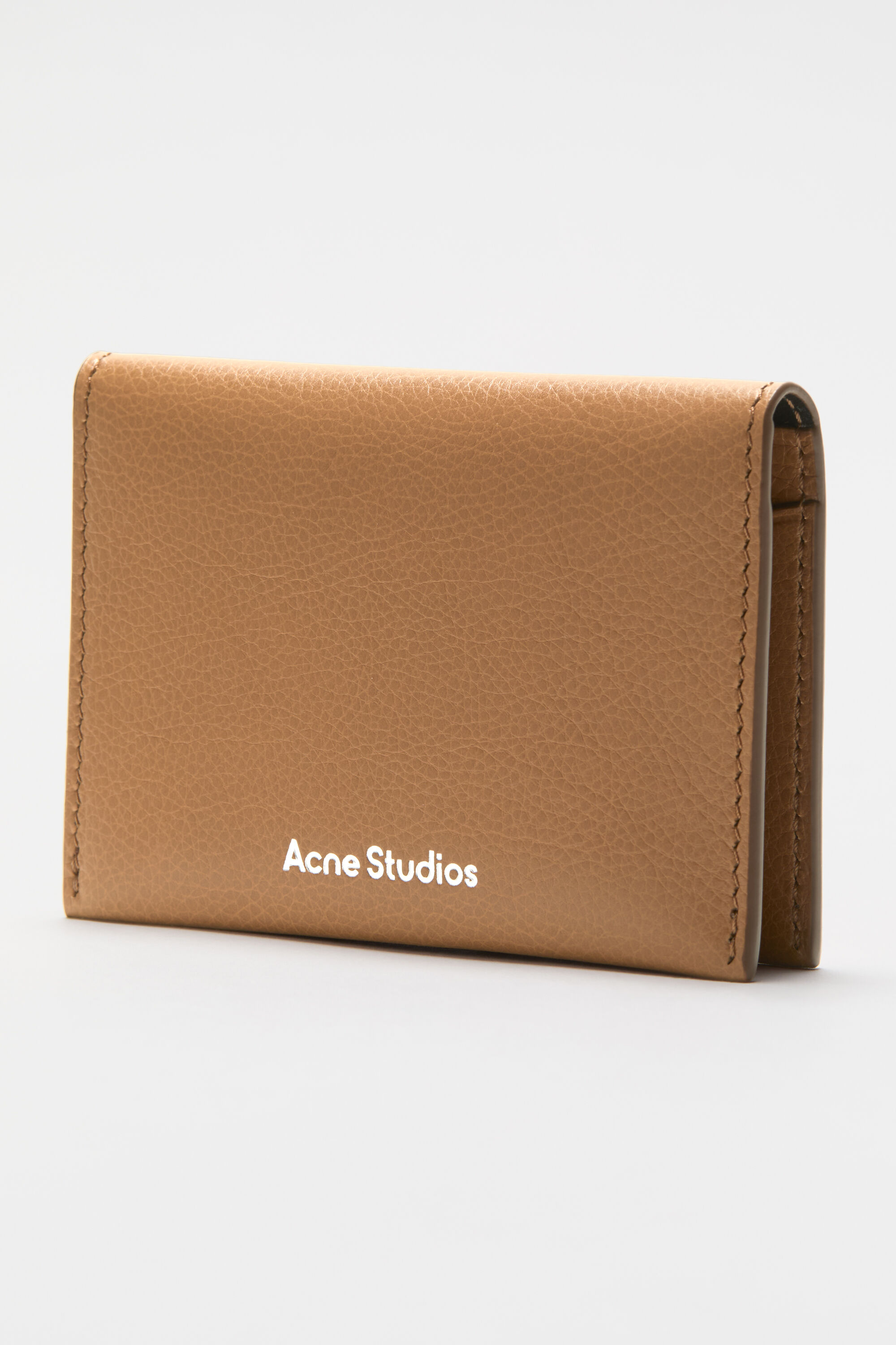 Acne Studios - Folded card holder - Caramel brown