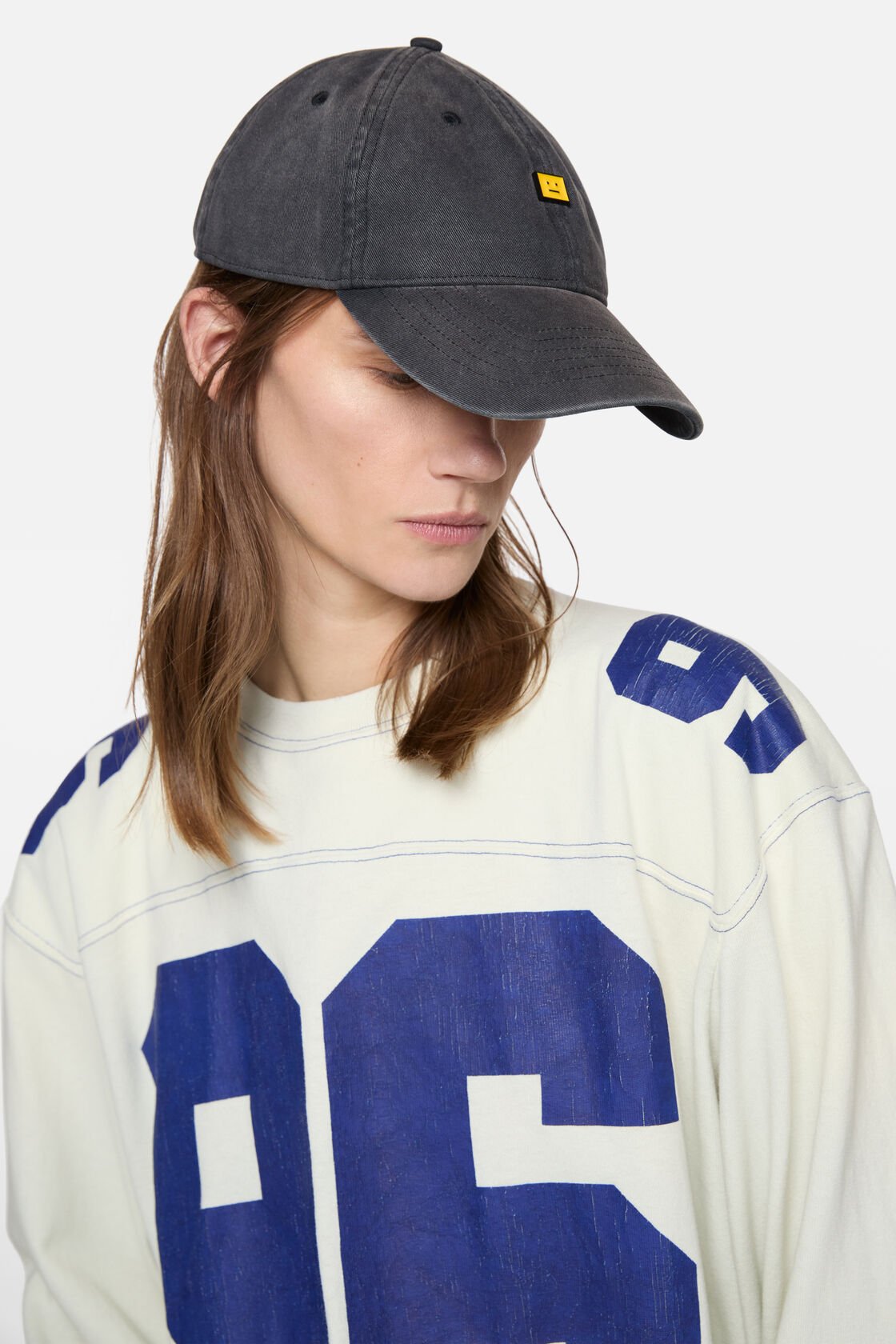 FACE STUD CAP, Washed Black, 2000x