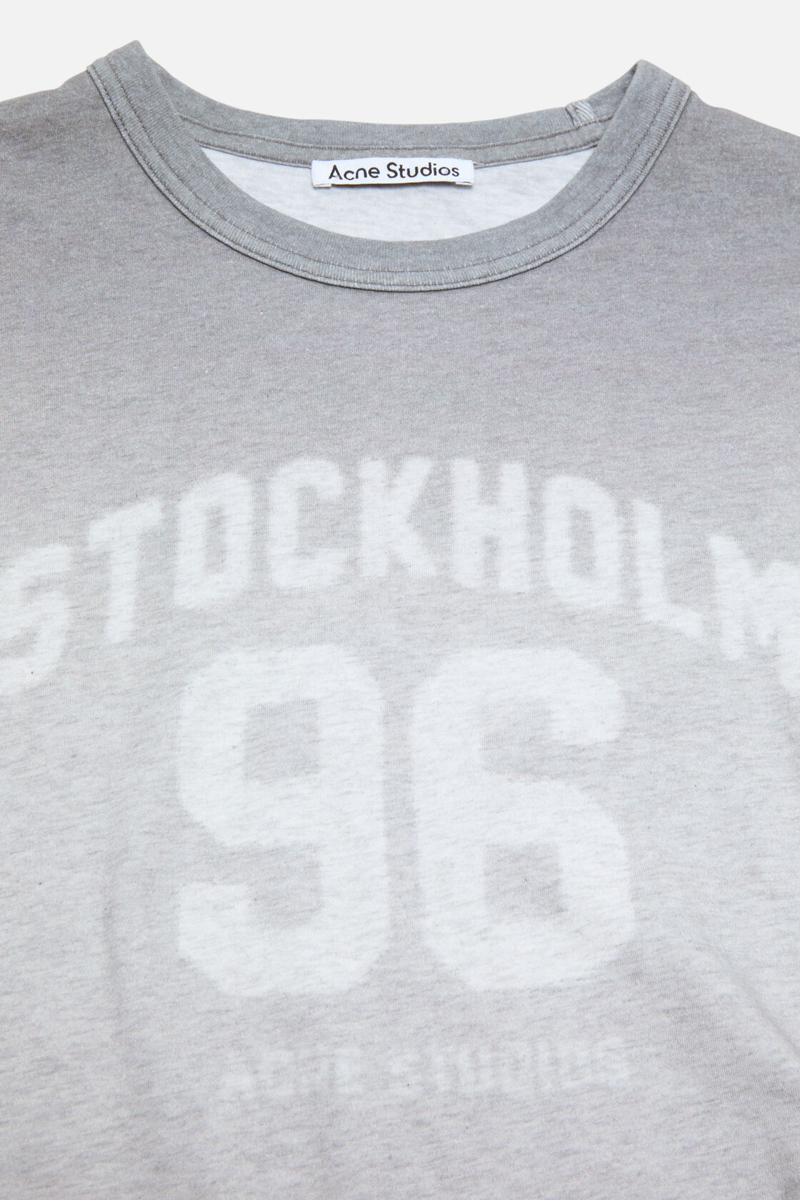 Sprayed vintage logo t-shirt, Grey Melange, 2000x