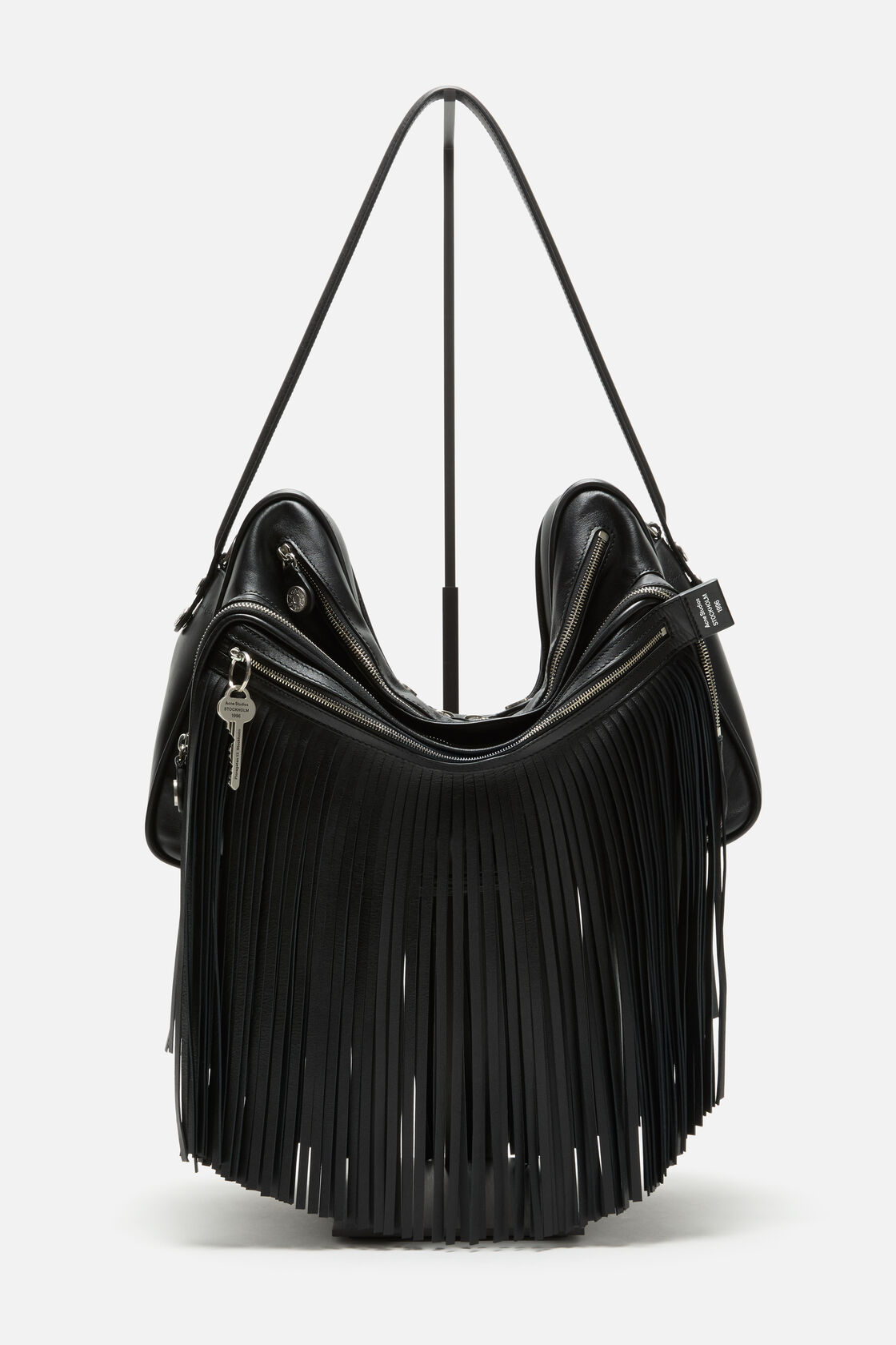 Camero Camera 流苏单肩包, 黑色, 2000x