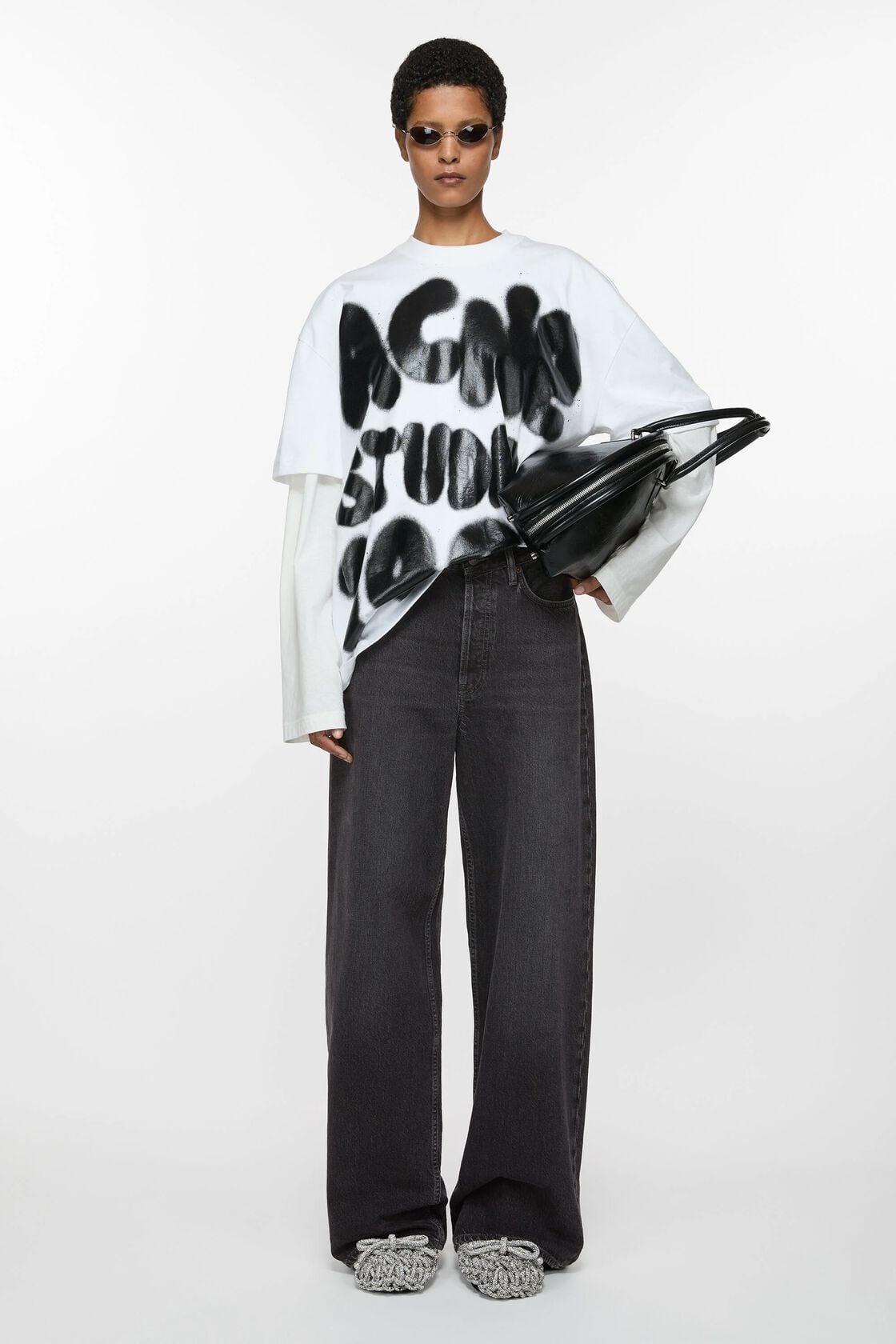 Loose fit jeans - 1981F, Black, 2000x