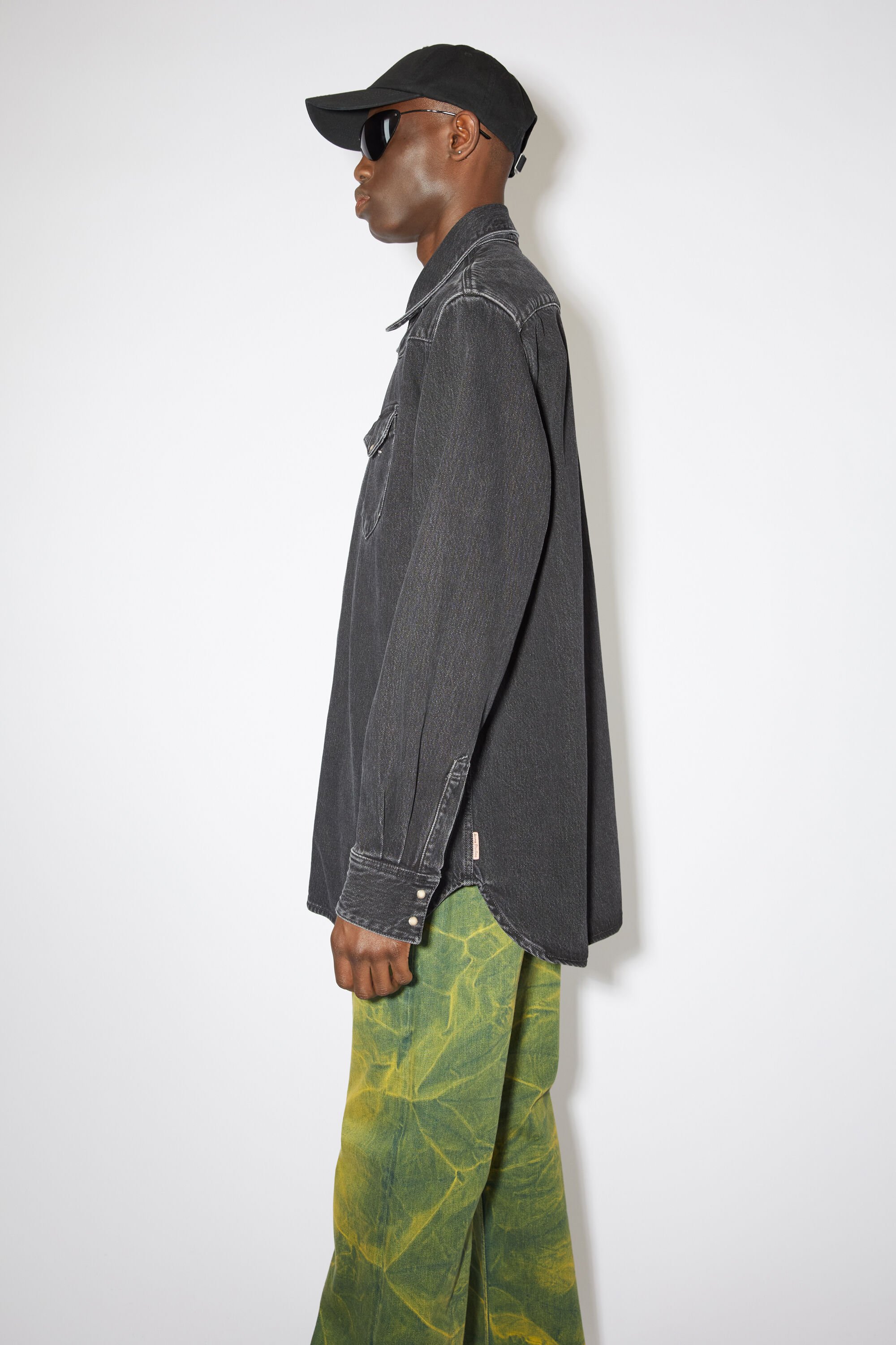 Acne Studios - ボタンアップ デニムシャツ - ブラック