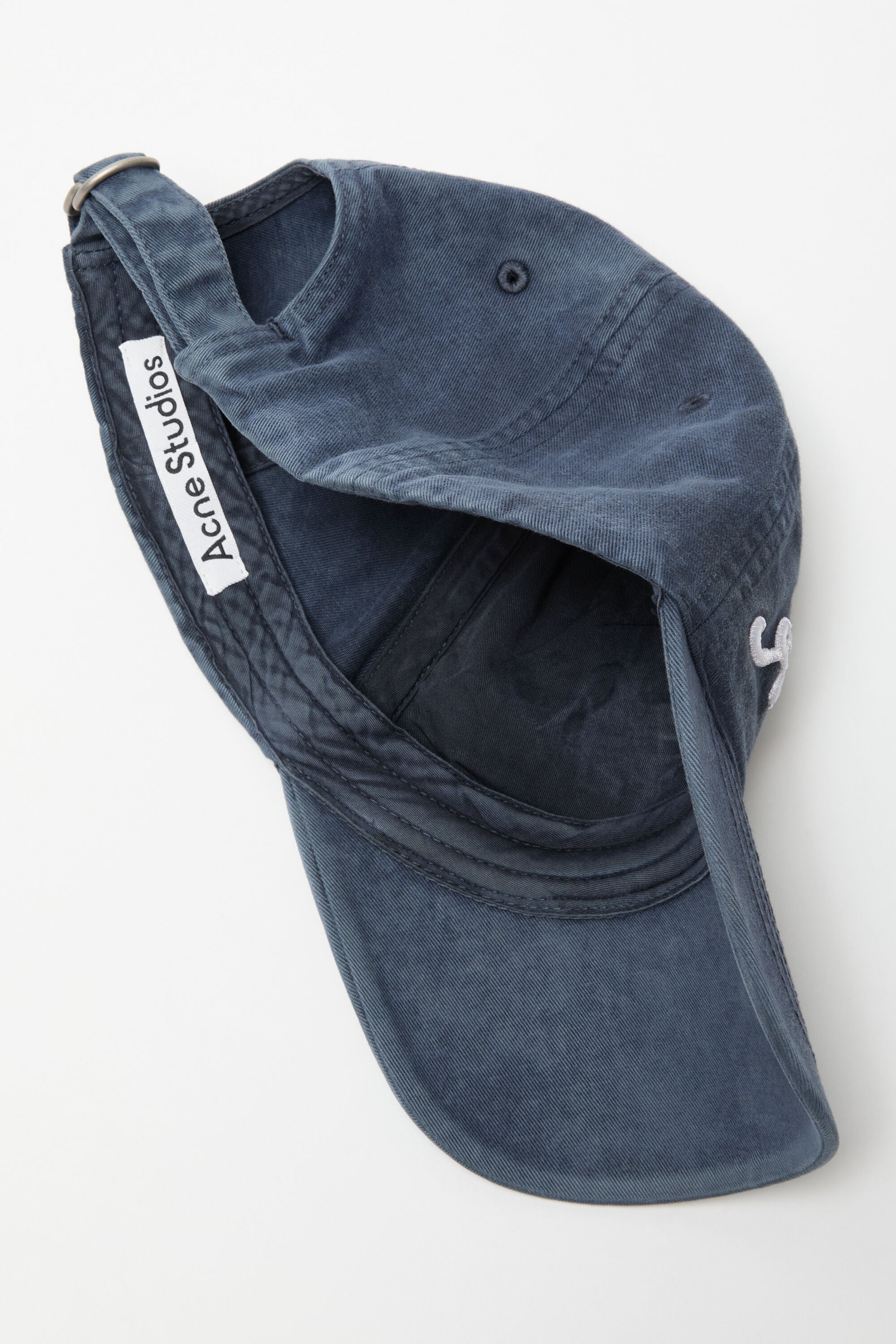 Acne Studios - Embroidered logo cap - Deep blue