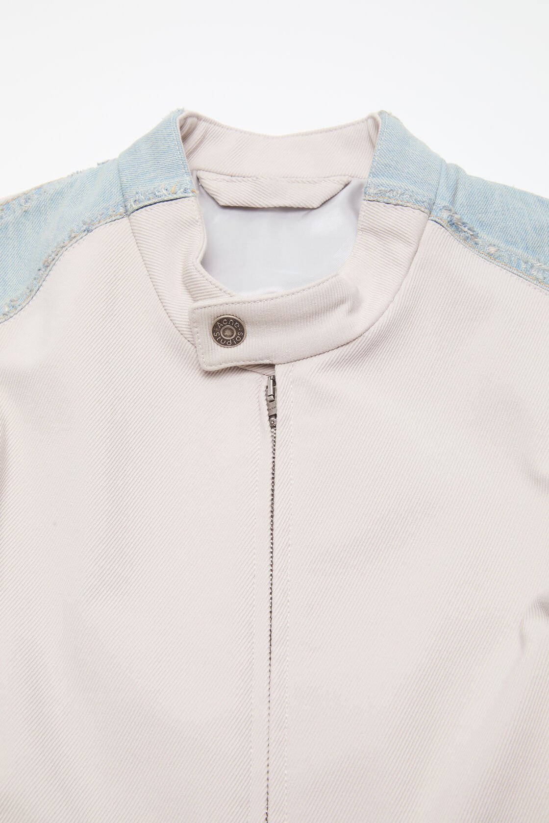 Twill biker jacket, Light taupe, 2000x