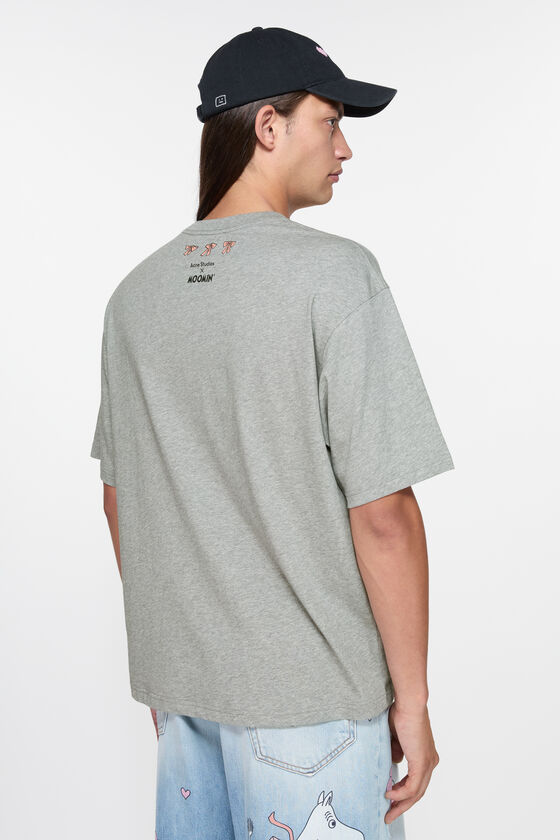 Acne Studios - Acne Studios×Moomin Tシャツ - ライトグレーメランジ