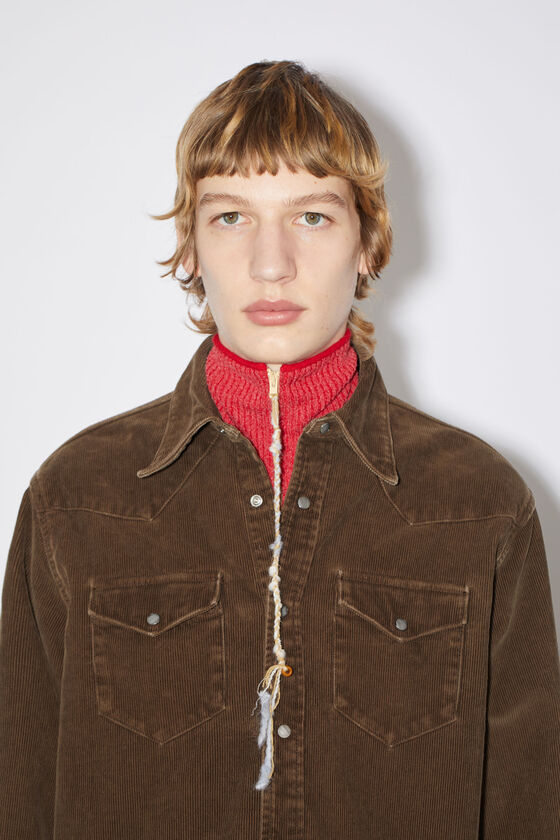 acne studios ボタンアップコーデュロイシャツ