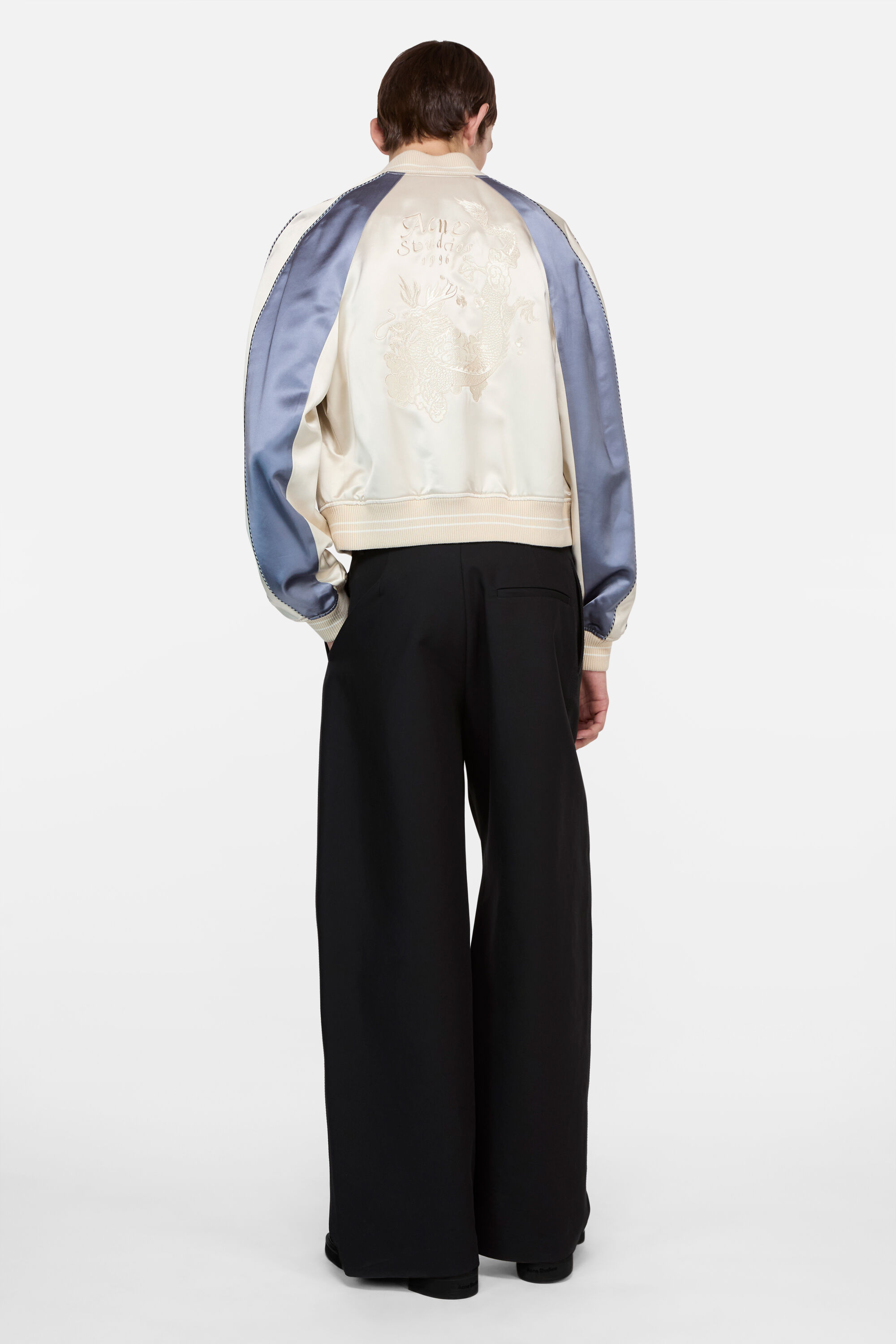 Acne Studios - サテンボンバージャケット - ライトトープ