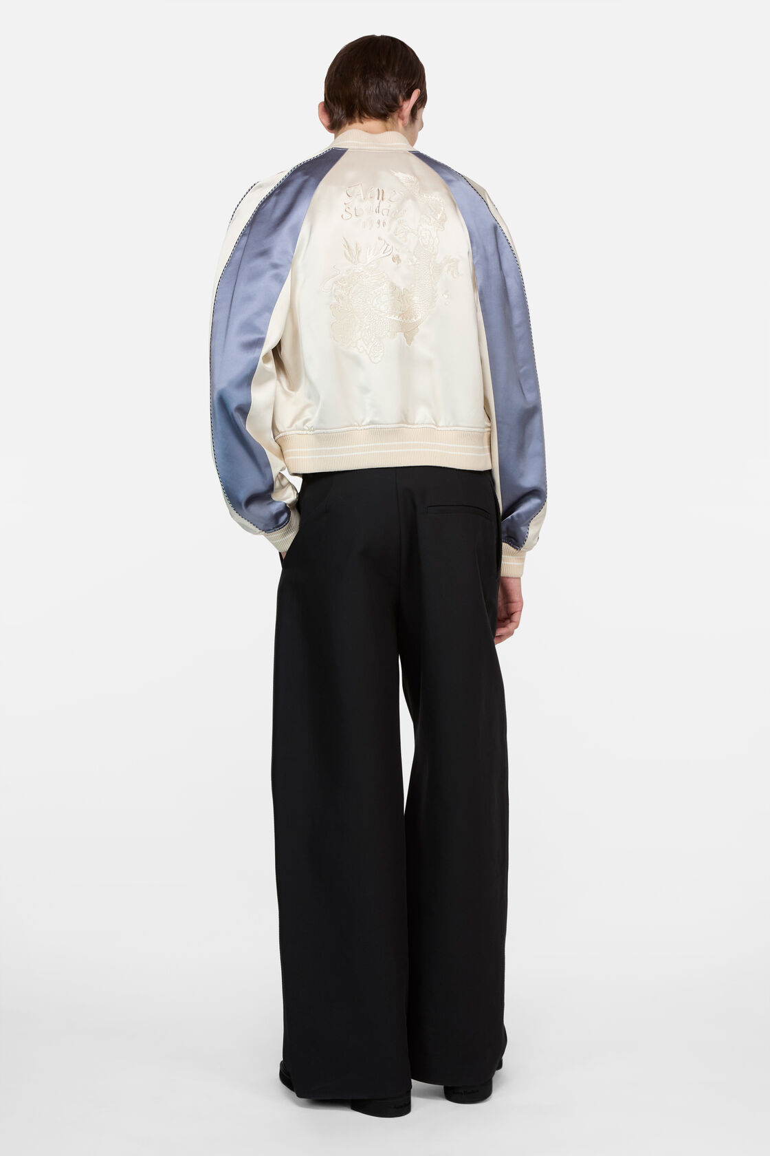 Satin bomber jacket, Light taupe, 2000x