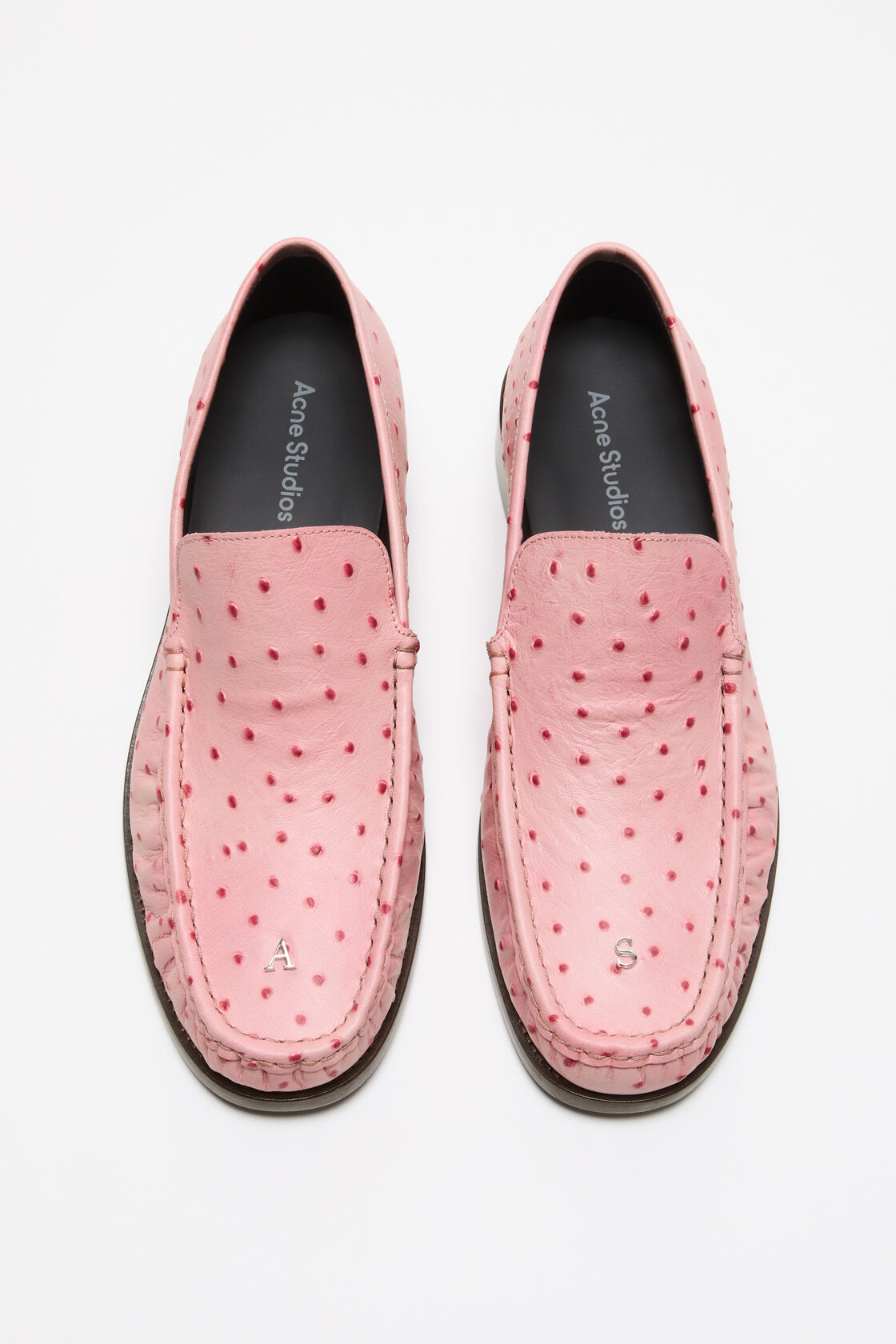 Leather loafers, Pink, 2000x