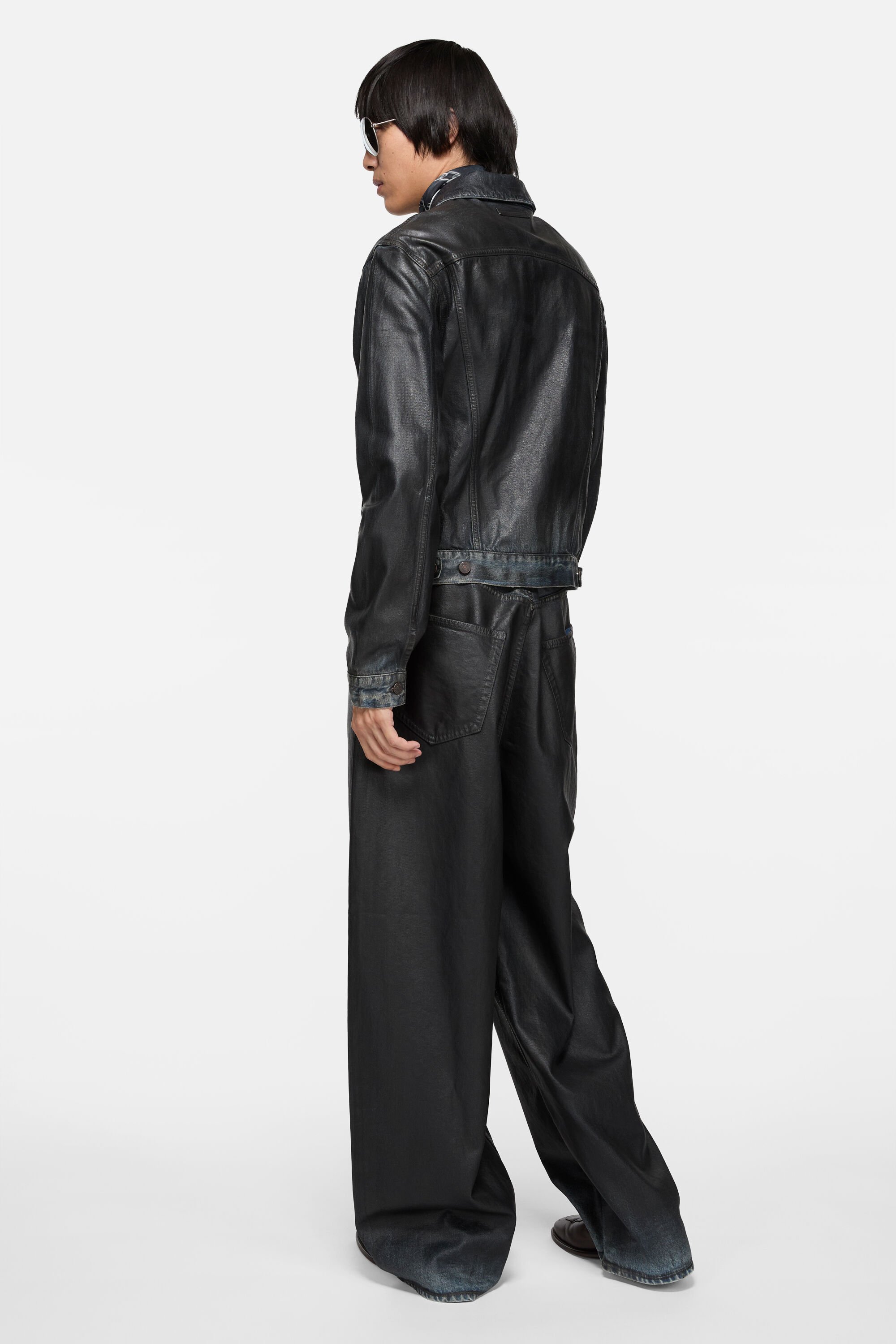 Acne Studios - コーティング加工を施したデニムジャケット - ブラック