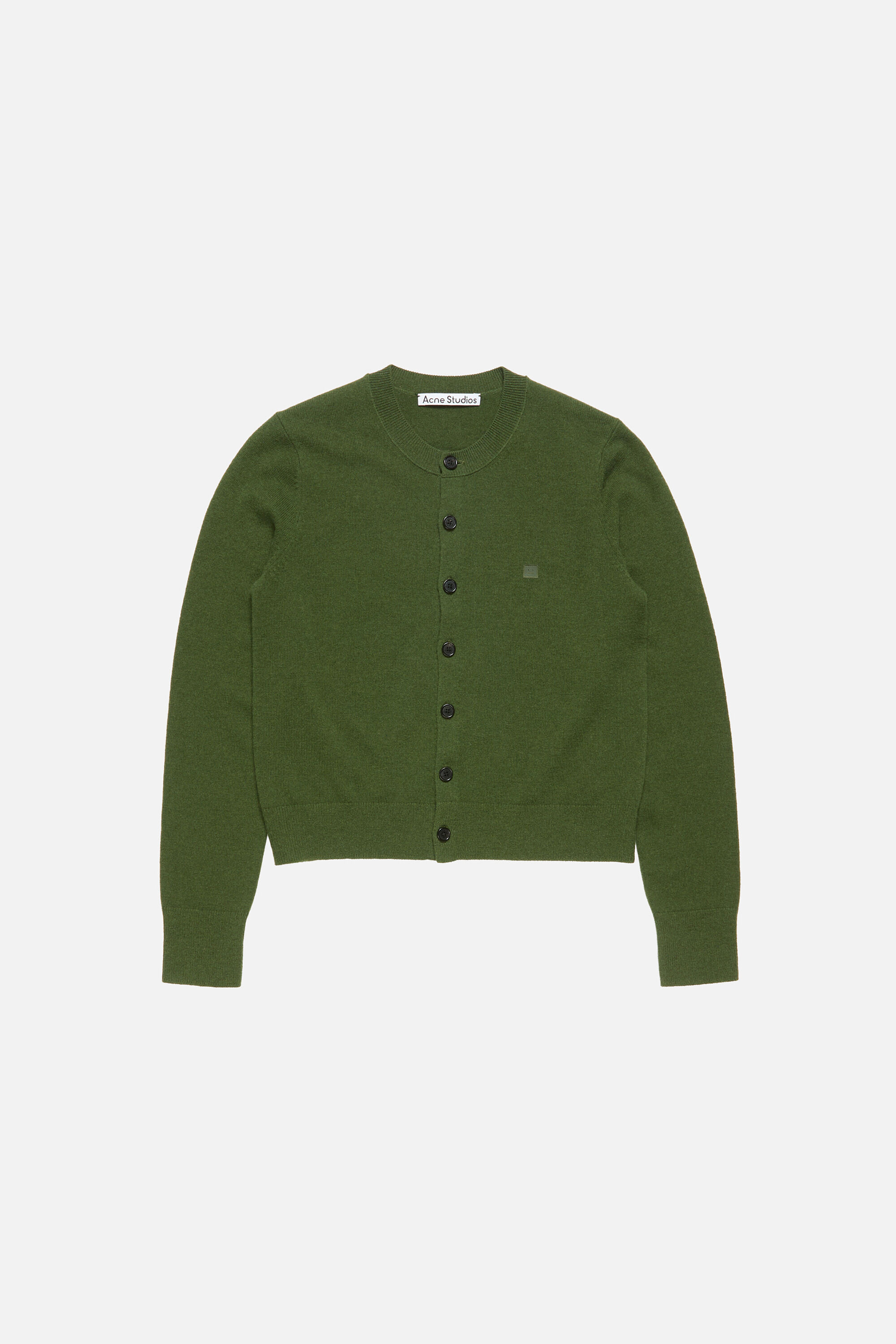 Acne Studios - Fitted cardigan - yak wool - Bottle green