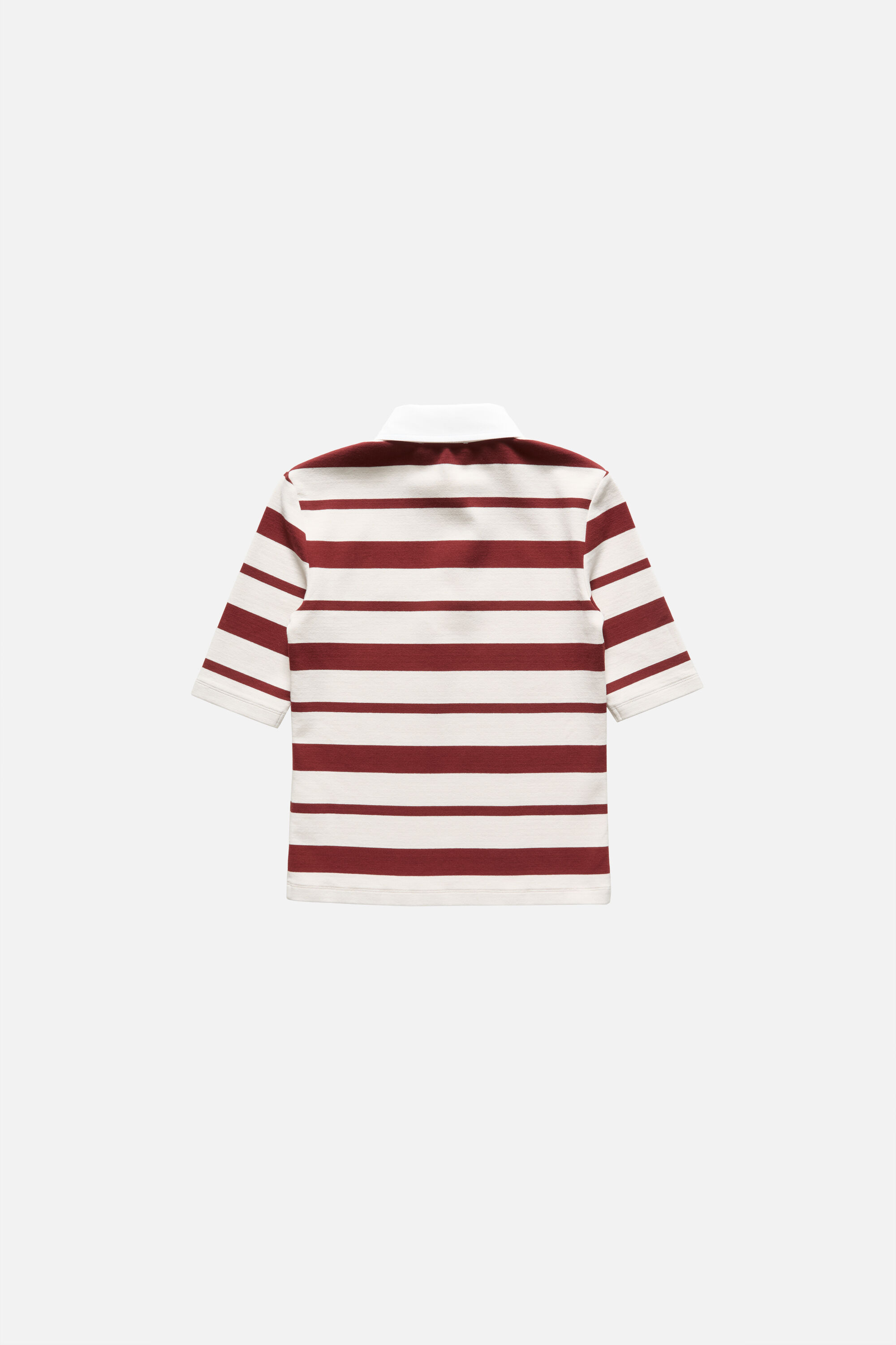 Acne Studios - セーラーストライプポロシャツ - レッド/エクリュ