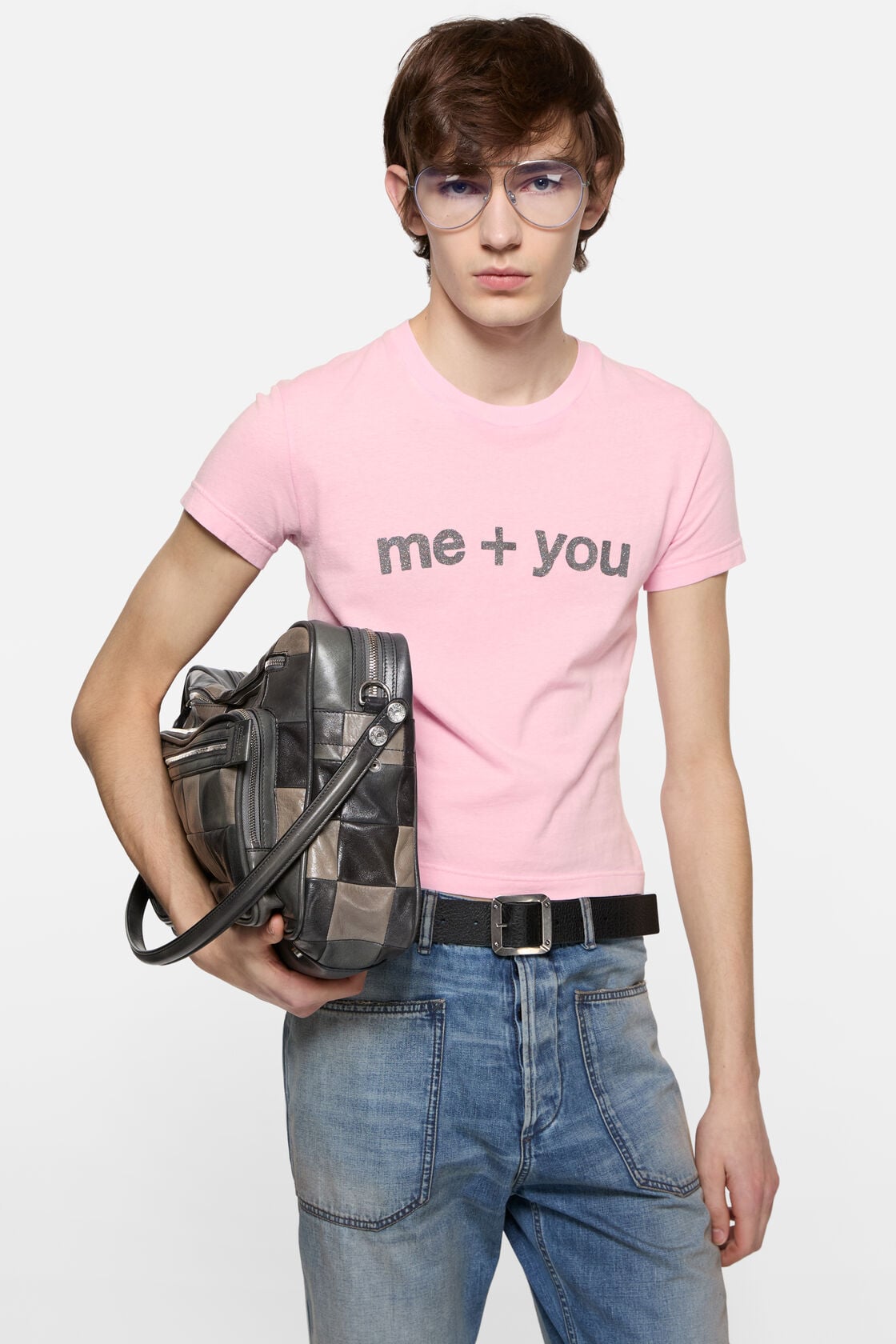 Fitted graphic  t-shirt, Pale Pink, 2000x