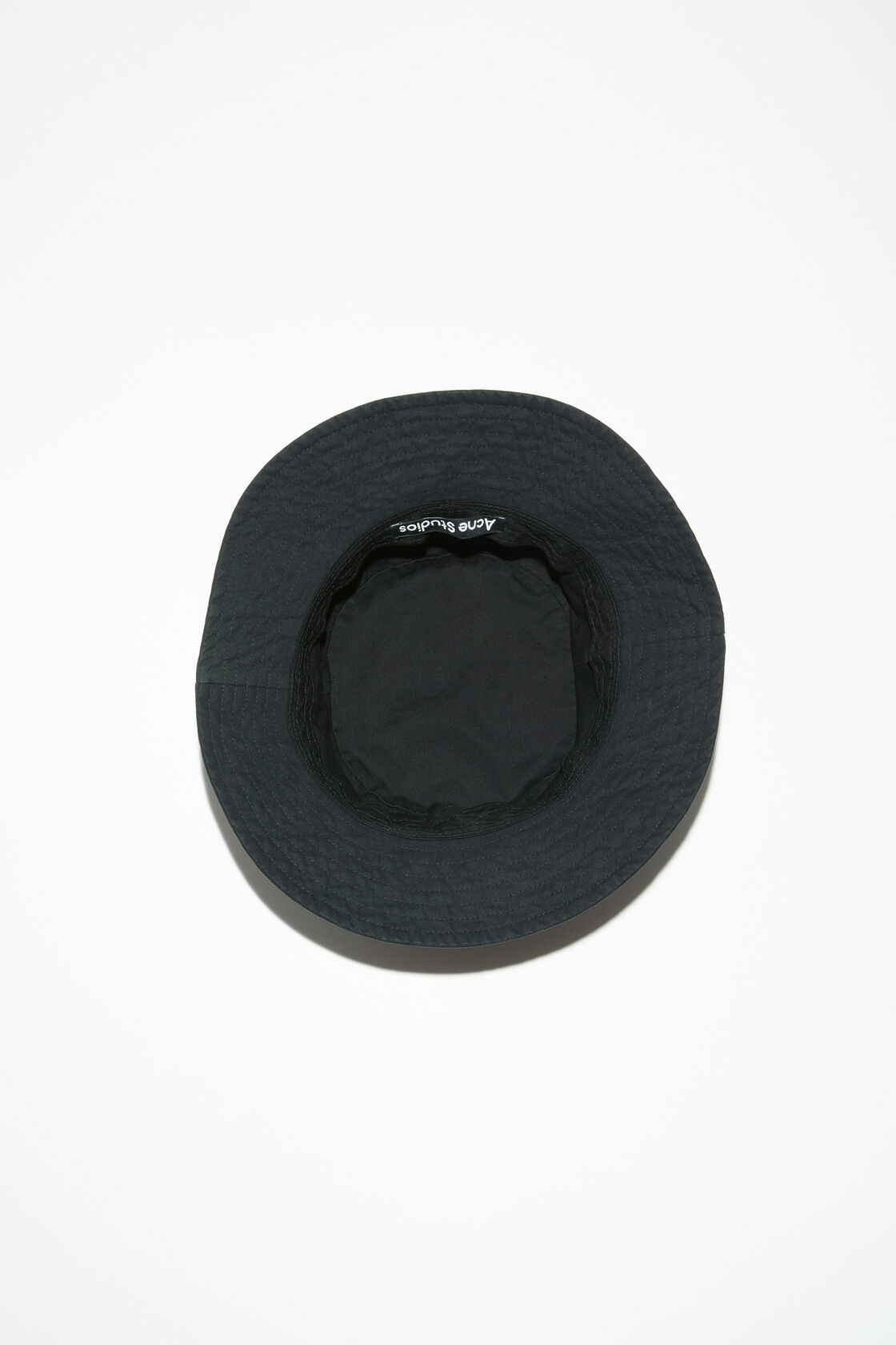 Micro face patch bucket hat, Black, 2000x