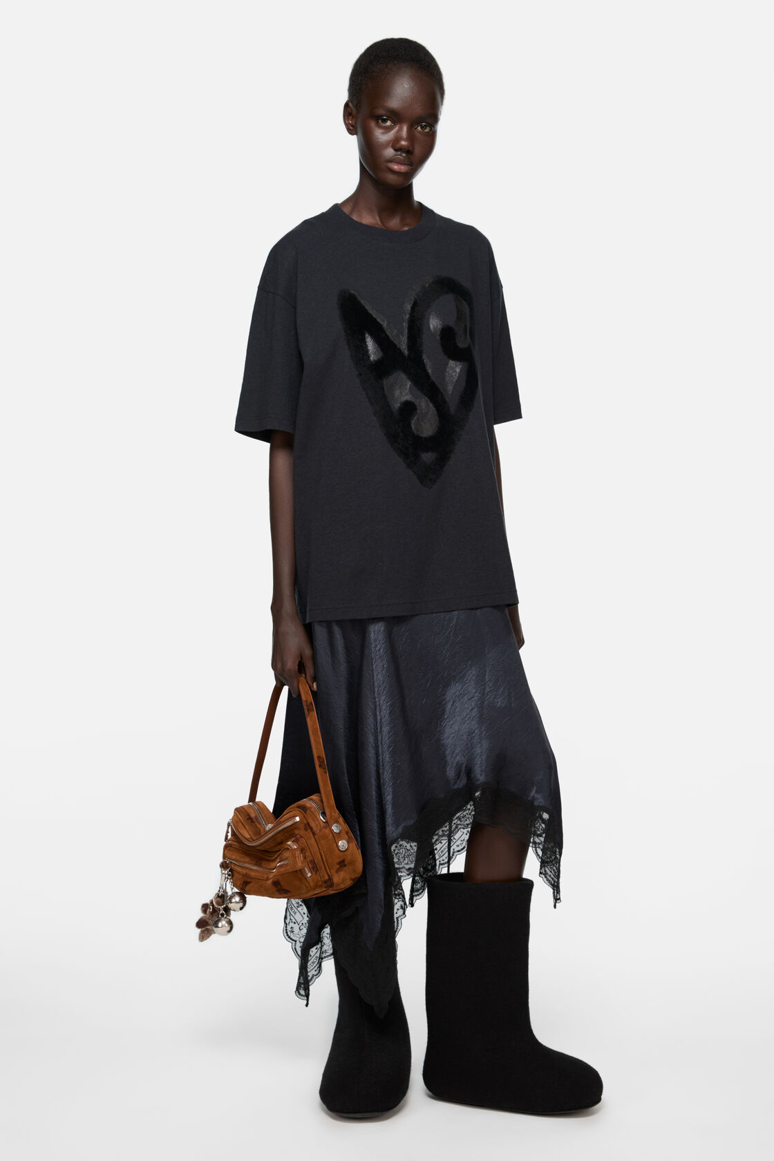 Printed t-shirt, Black, 2000x