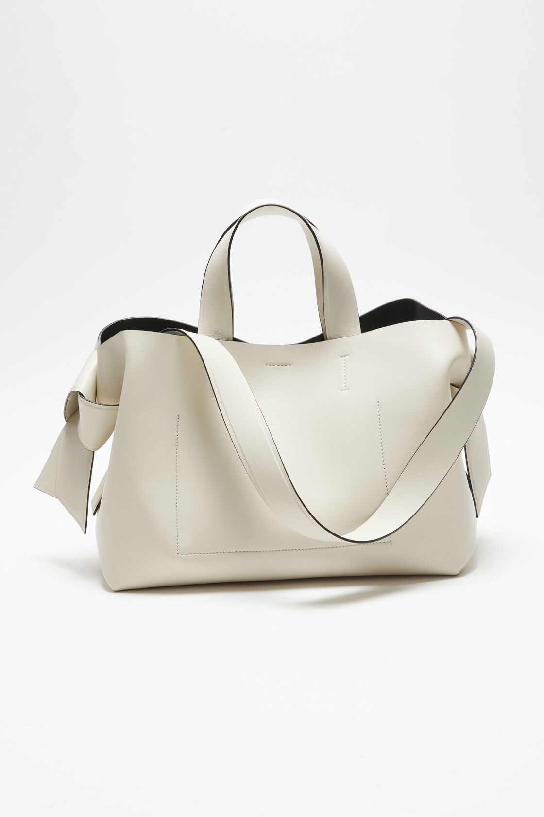 Musubi tote, White/black, 2000x