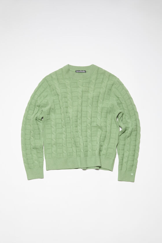 Acne Studios - Cable wool jumper - Sage green