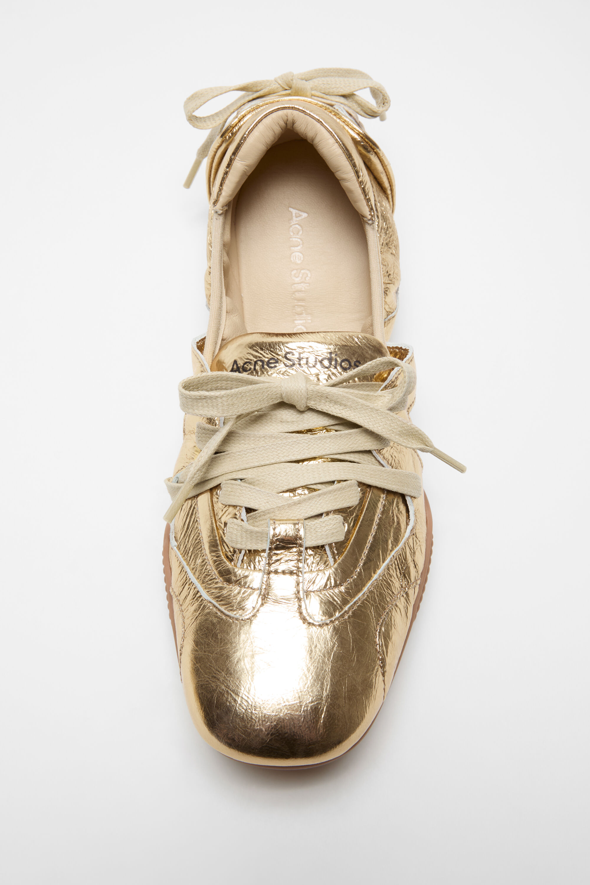 Acne Studios レザーシューズ 40 27cm Acne Studios - レザーレースアップシューズ - ブラック/ブラック