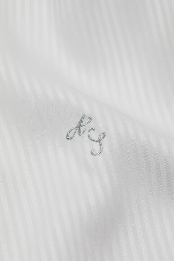 Stripe button-up shirt, White, 2000x