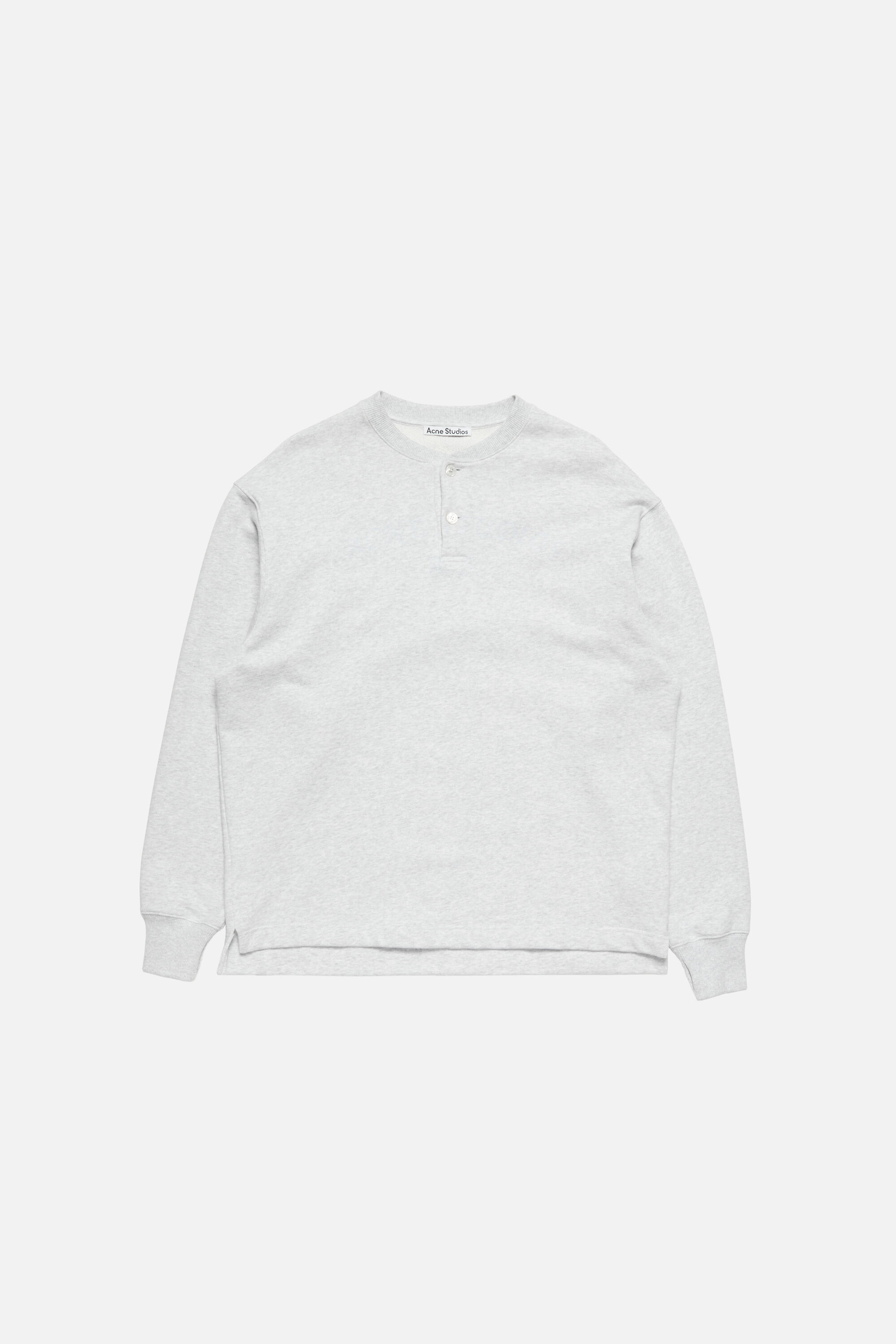 Acne Studios - Fleece logo sweater - Pale Grey Melange