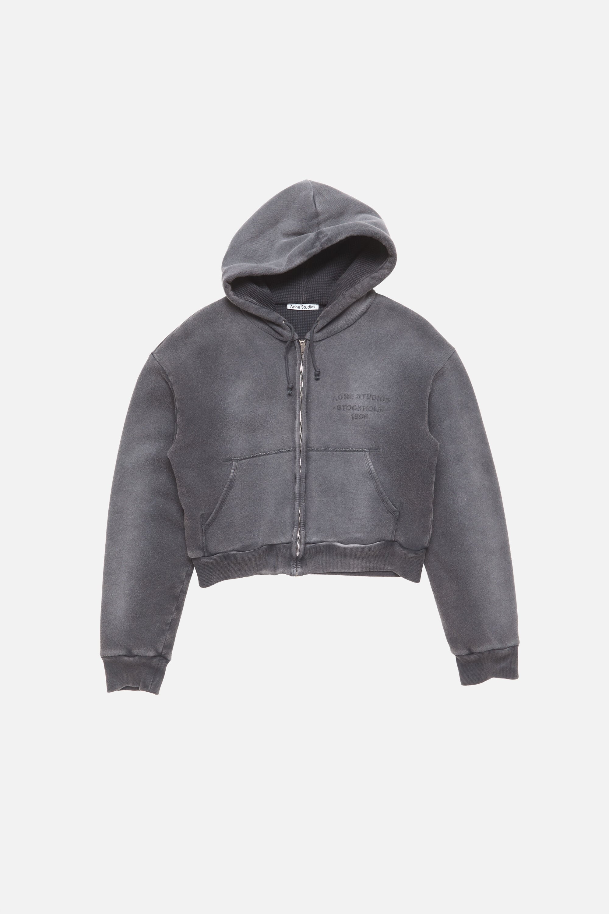 Acne Studios - Sprayed zip hoodie - Faded black