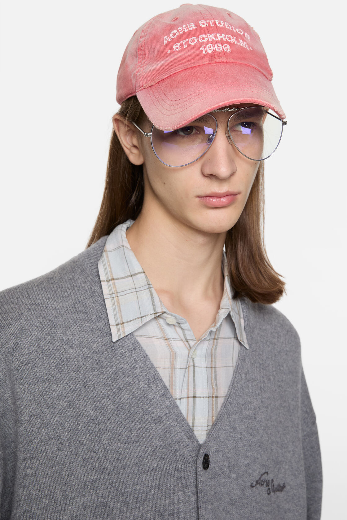 Washed logo cap, Red, 2000x