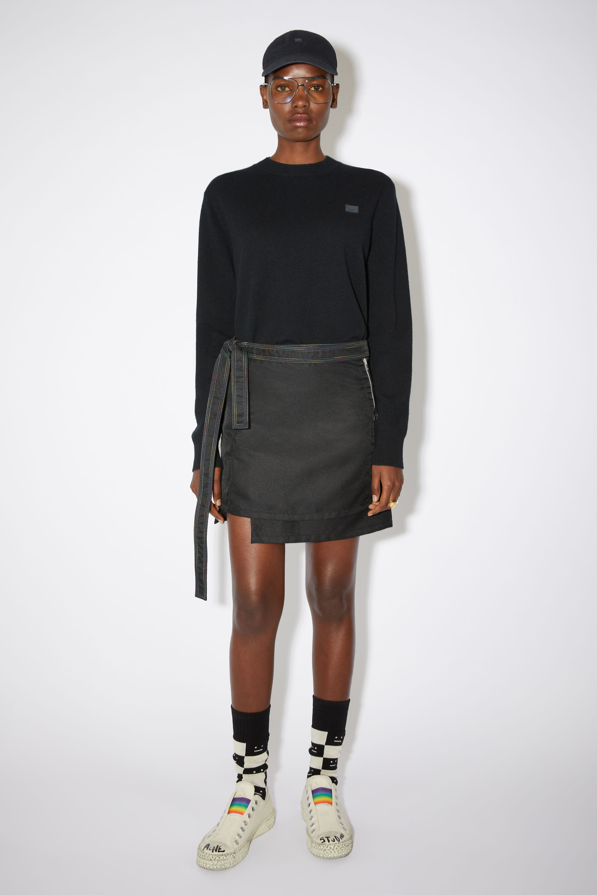 아크네 스튜디오 Acne Studios Mini skirt - Black