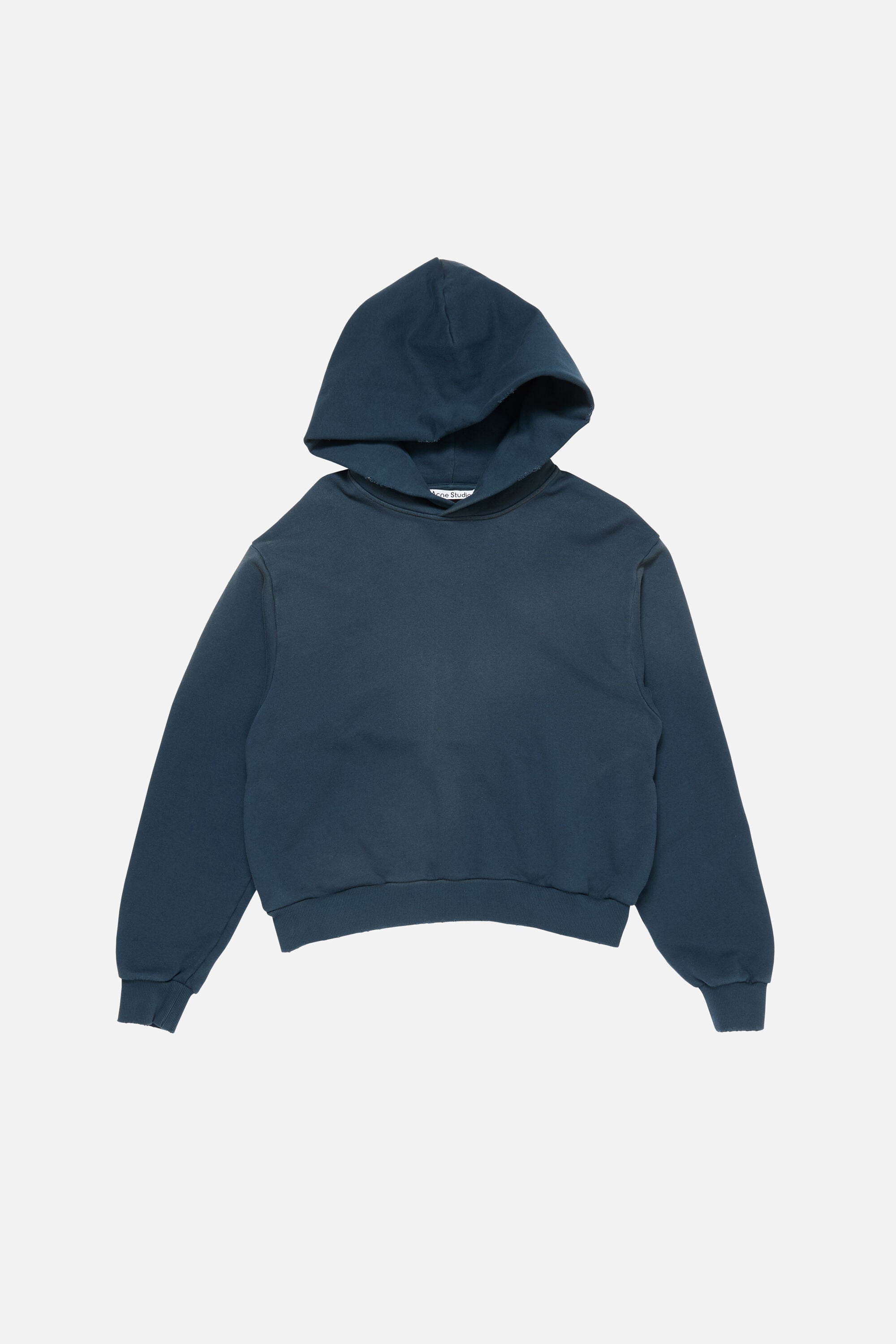 Acne Studios - Fleece logo hoodie - Deep blue