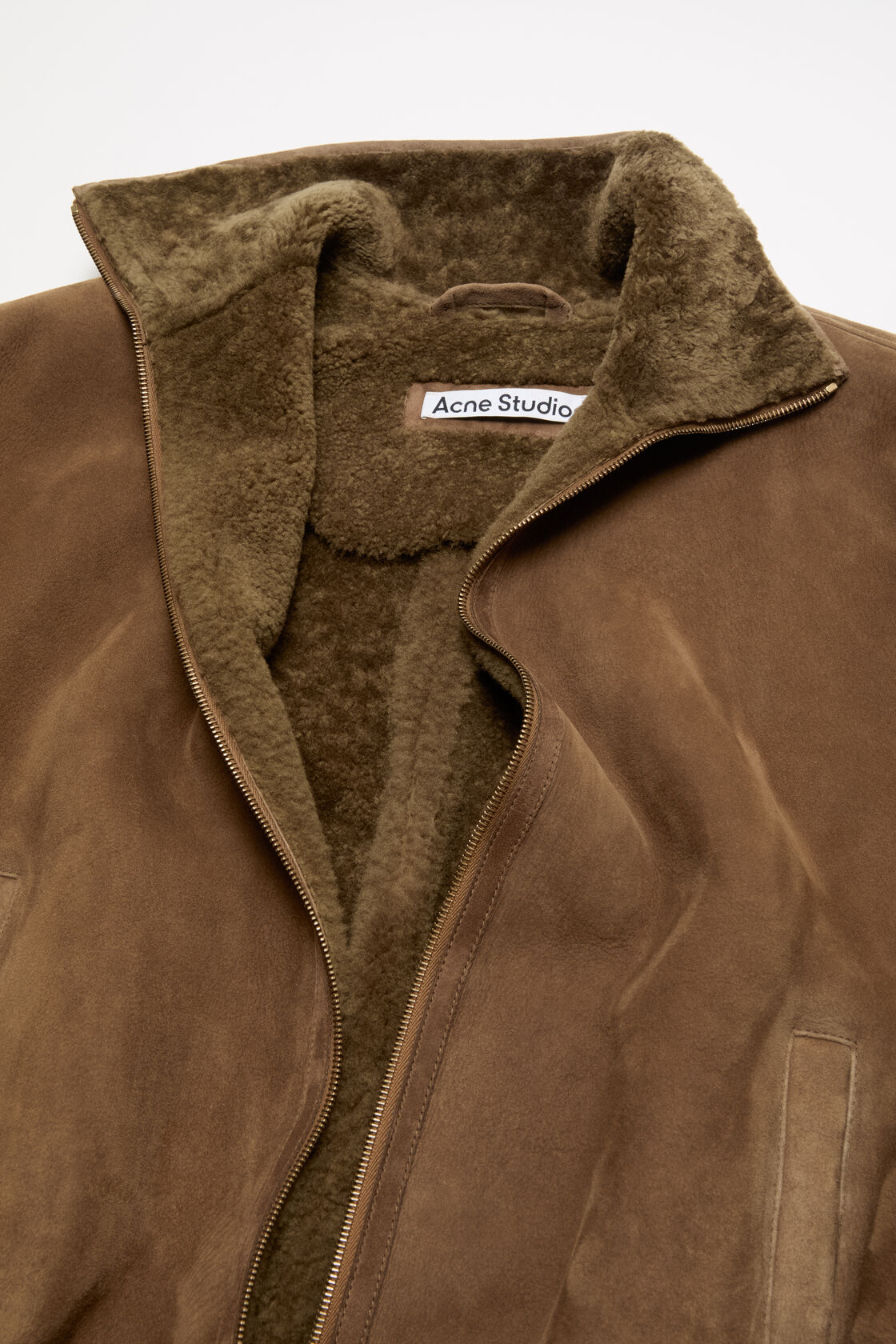 Shearling Bomber Jacket, Chestnut brown, 2000x