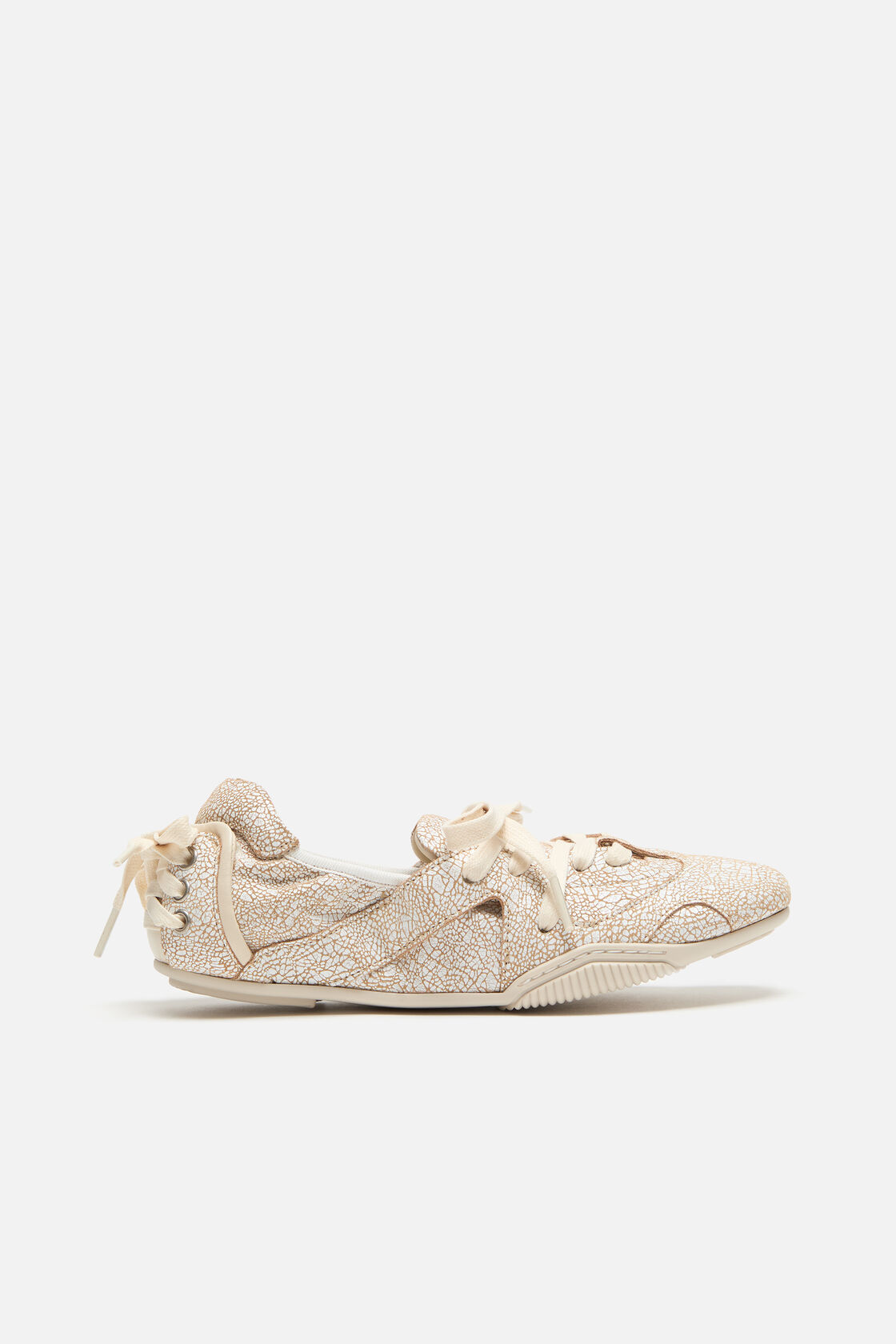 Lace-up leather shoes, Off white, 2000x