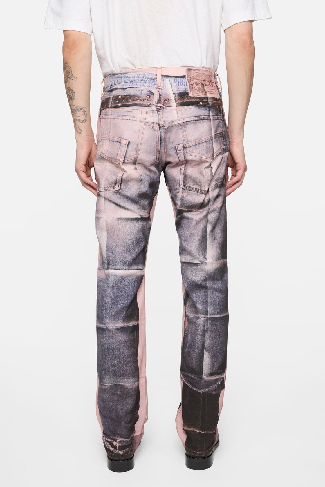 Trompe-l'&oelig;il jeans - Regular fit, Pink/blue, 2000x