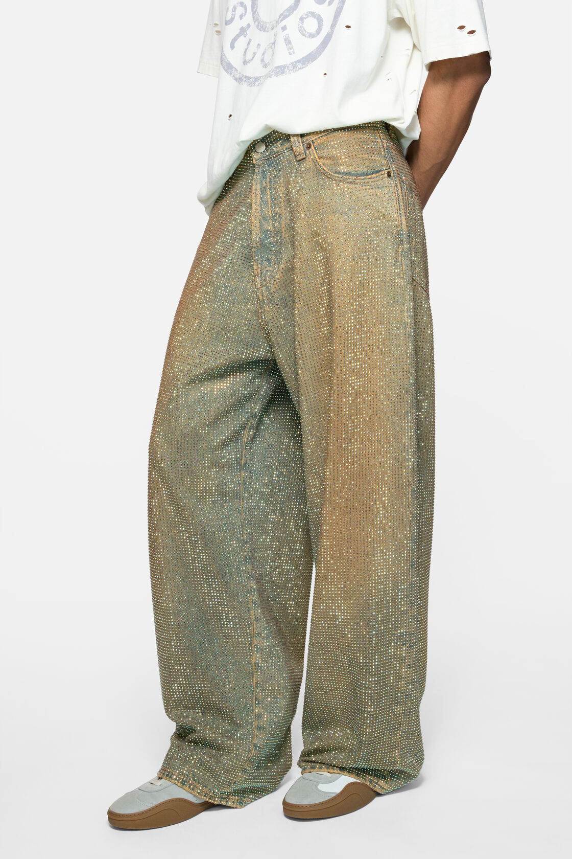 Loose rhinestone jeans - 2023, Mid Blue, 2000x