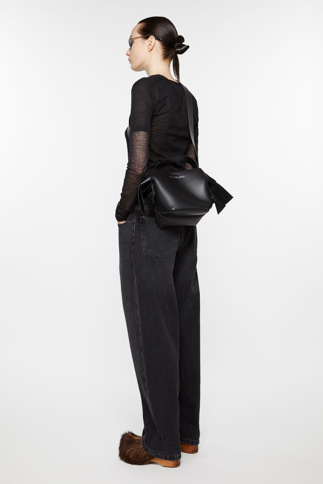 Musubi mini shoulder bag, Black, 2000x