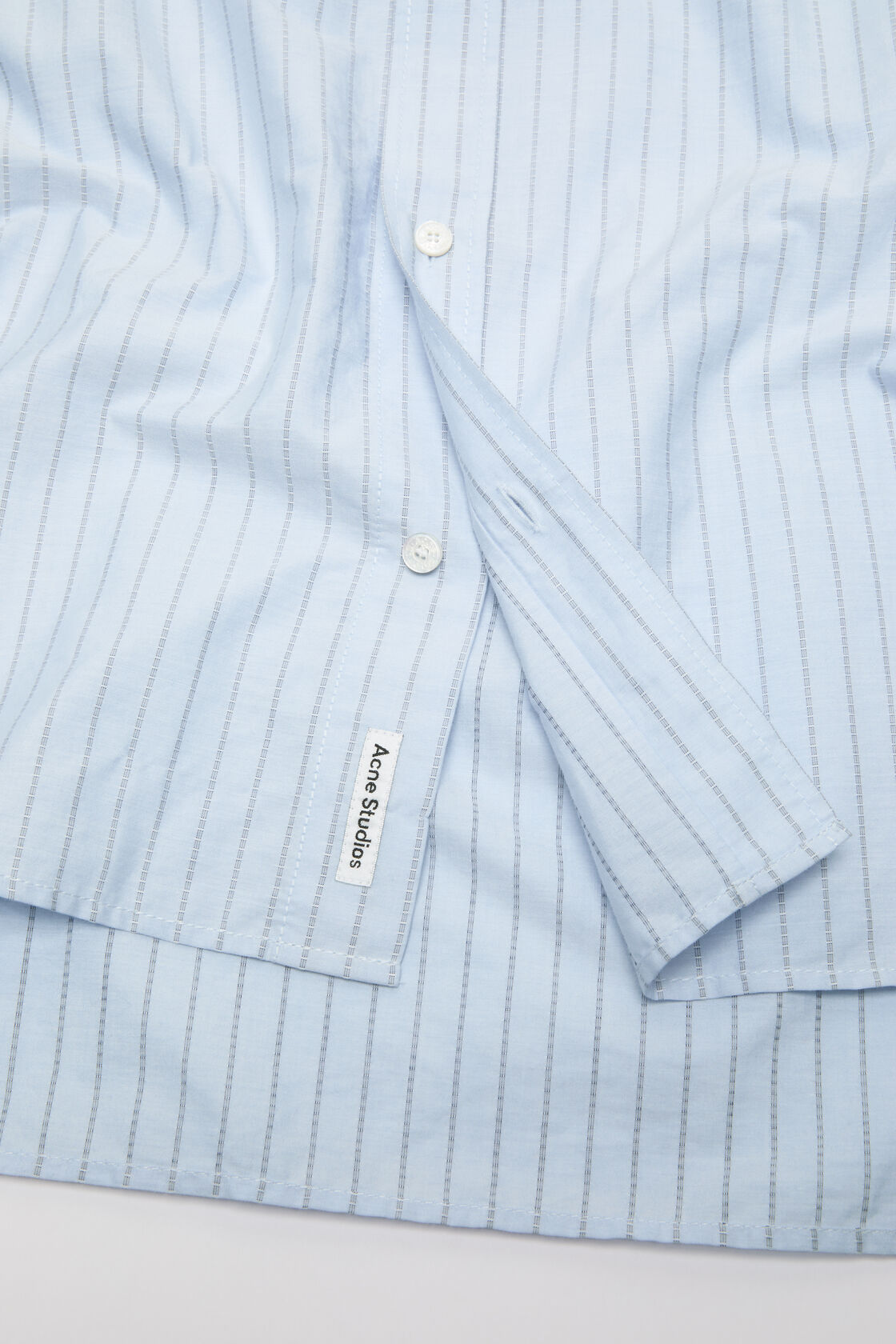 Striped poplin shirt, Baby blue, 2000x