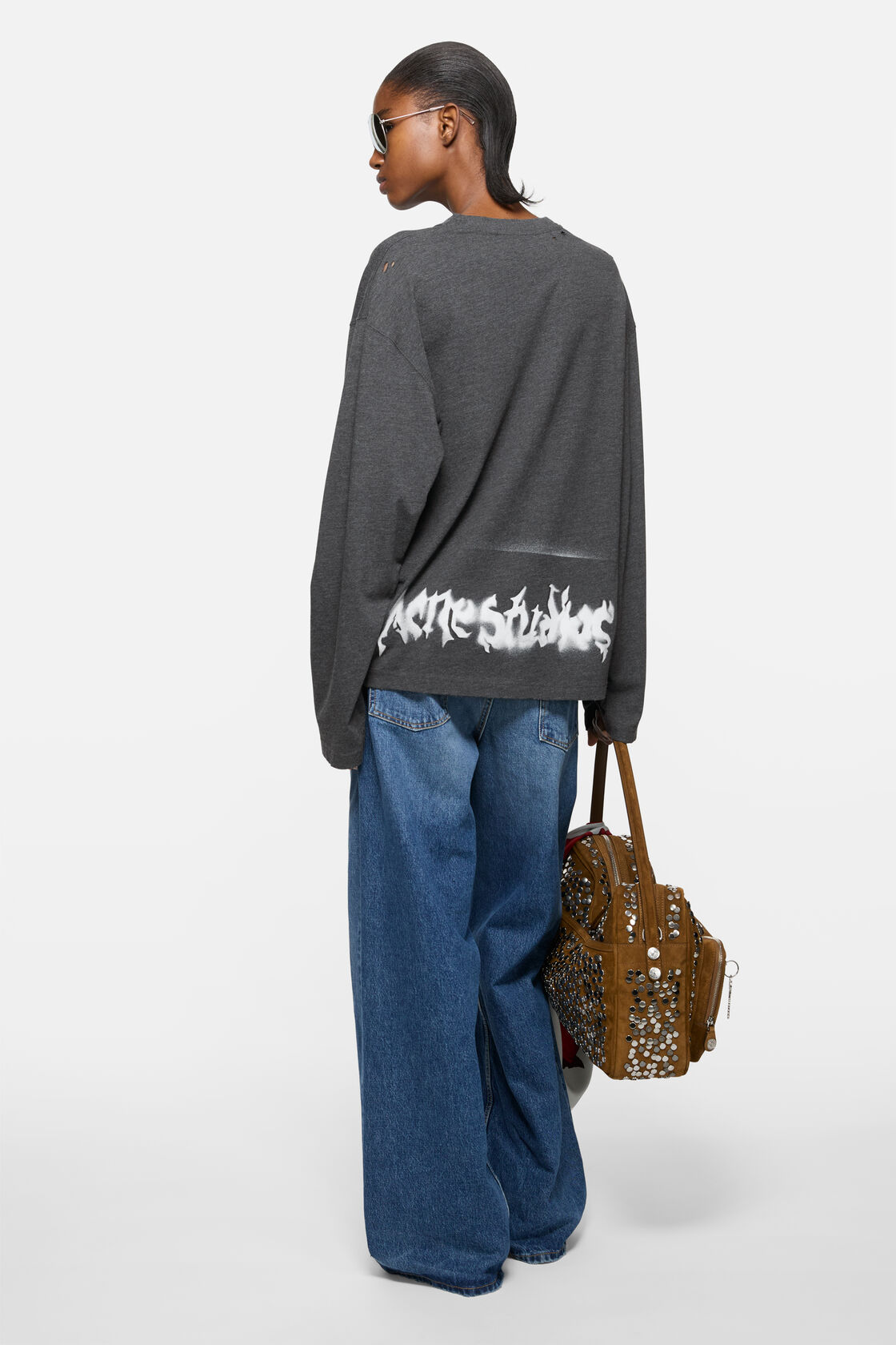 Gothic logo t-shirt, Faded black, 2000x