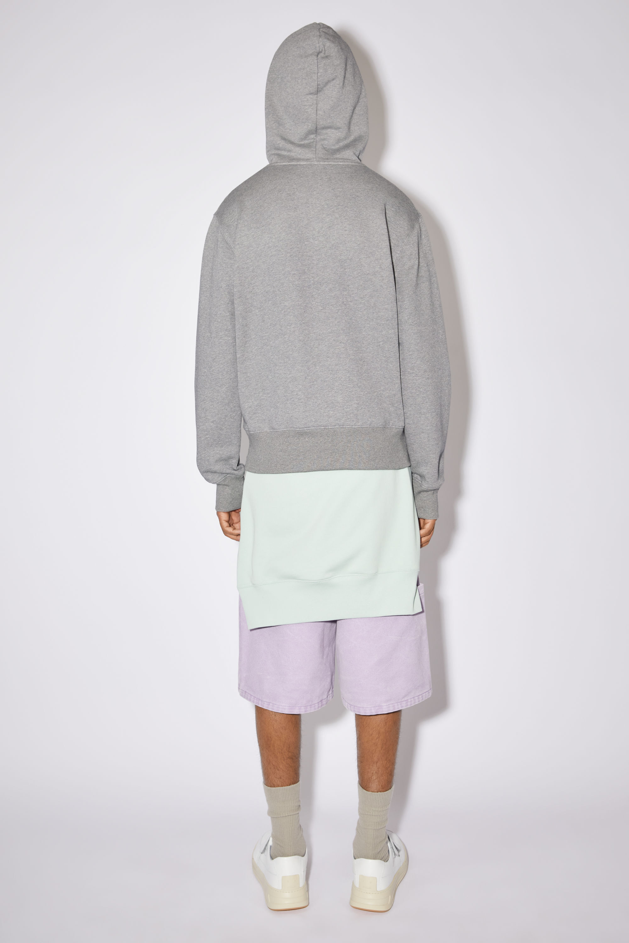 아크네 스튜디오 Acne Studios Hooded sweatshirt - Light Grey Melange,Light Grey melange
