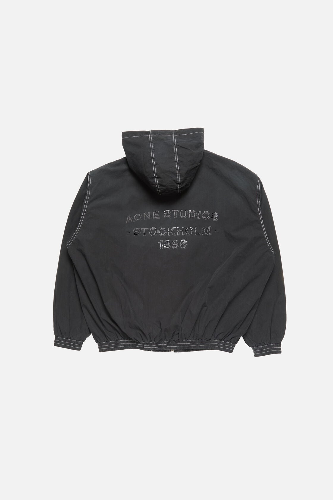 Hooded logo jacket, Black, 2000x