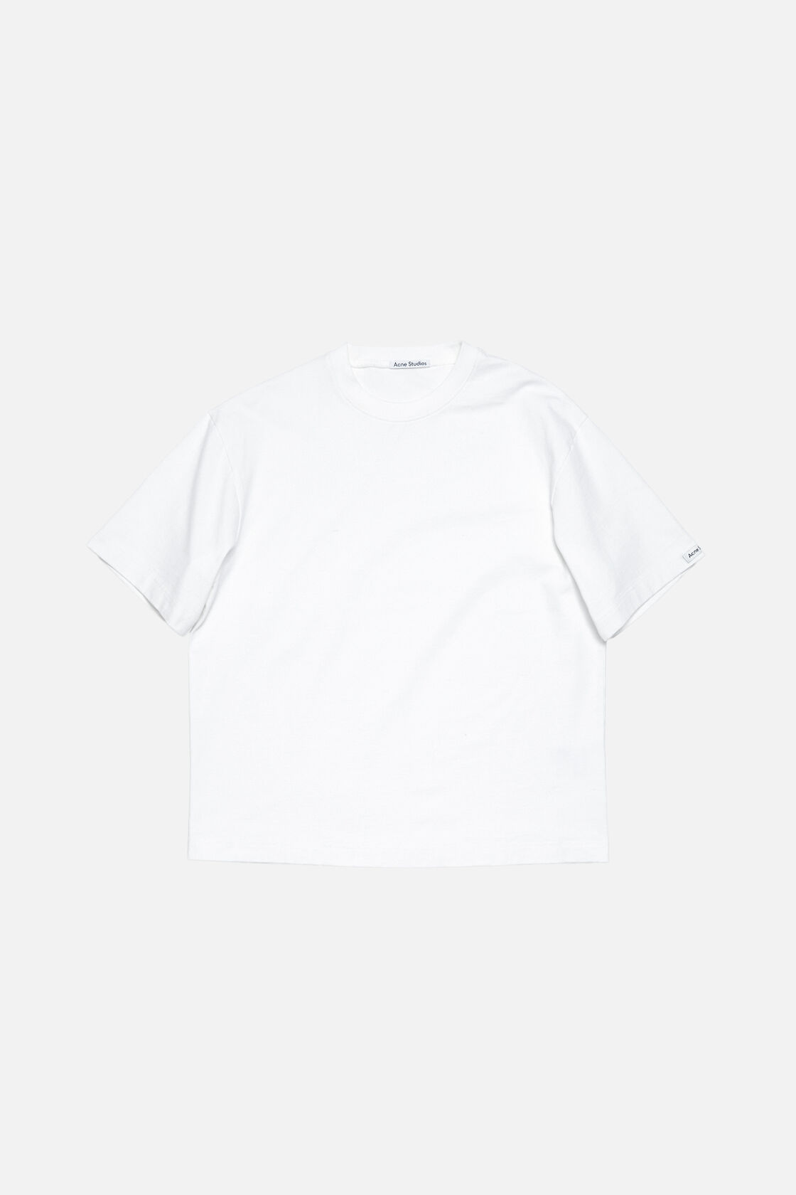 Satin logo t-shirt - relaxed, Optic White, 2000x