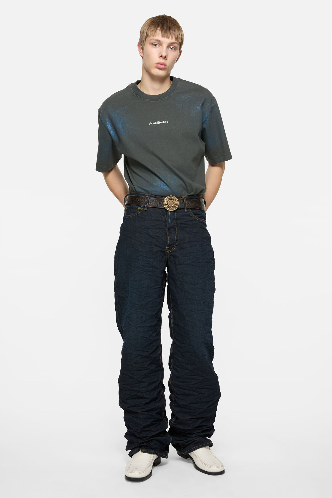 Logo t-shirt, Blue/khaki, 2000x