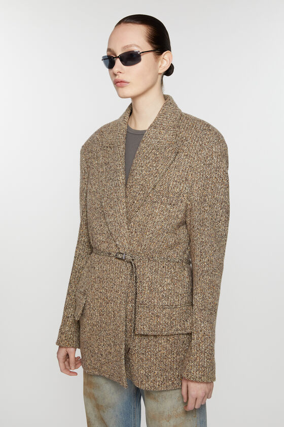 Acne Studios - シングルブレストジャケット - ブラウン/ベージュ