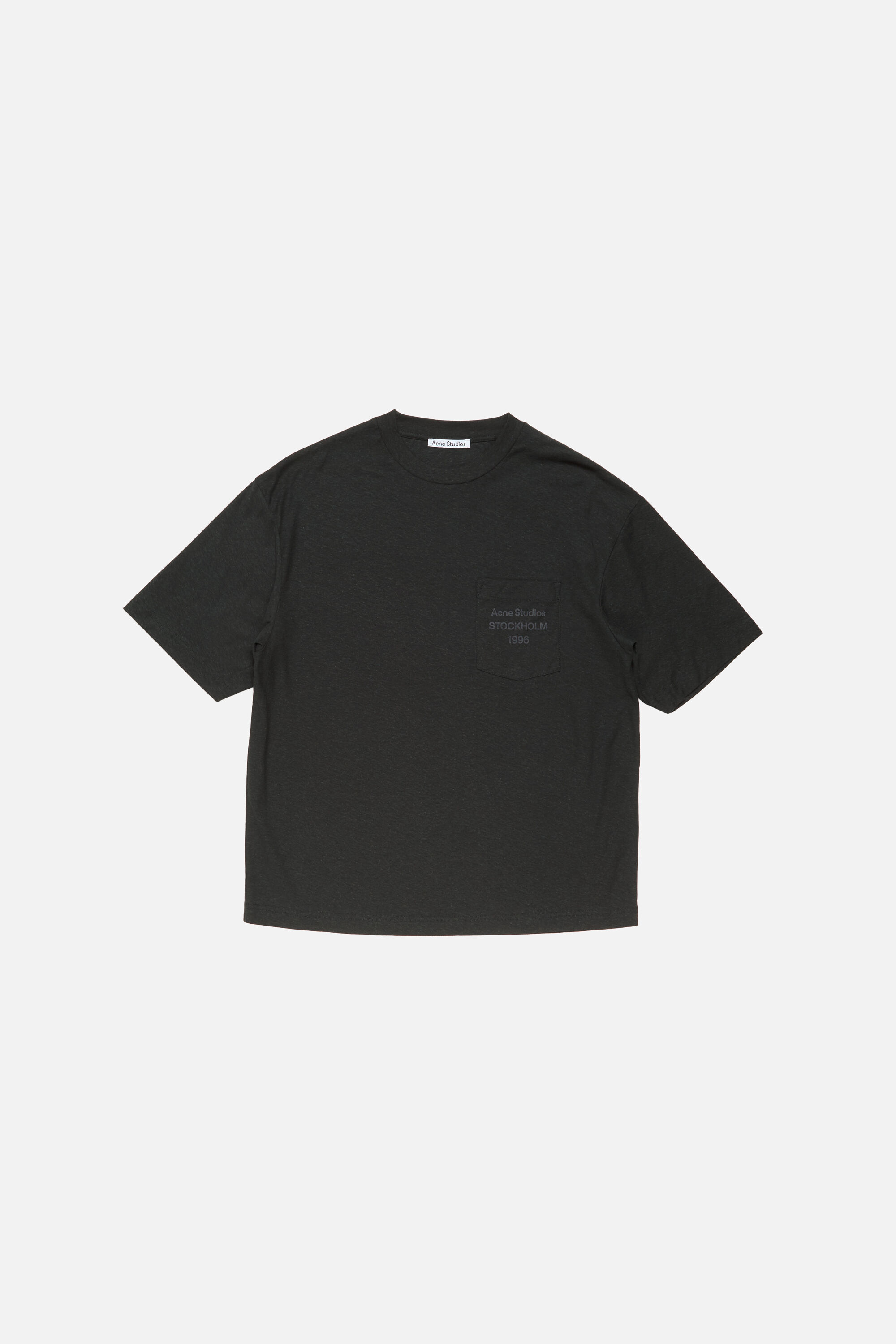 【て】Acne Studios ロゴTシャツ ACNE STUDIOS Exford Distressed Logo-Print Cotton-Jersey T-Shirt