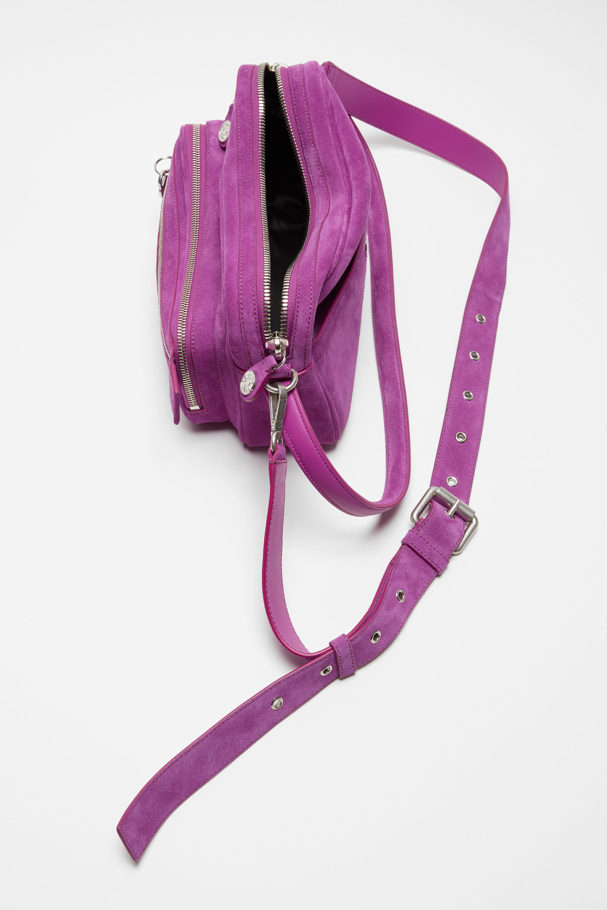 Acne Studios - Camero Party Suede Shoulder Bag - Purple