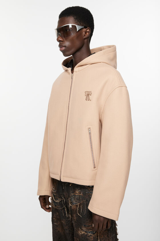 Acne Studios - フード付きウールジャケット - キャメルベージュ 
