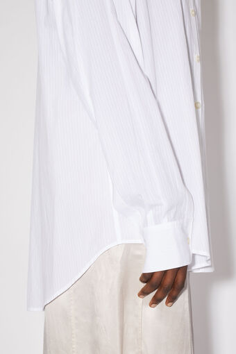 Acne Studios - Striped button-up shirt - White