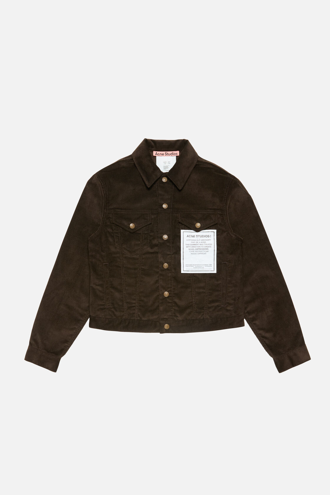 Corduroy jacket, Dark brown, 2000x